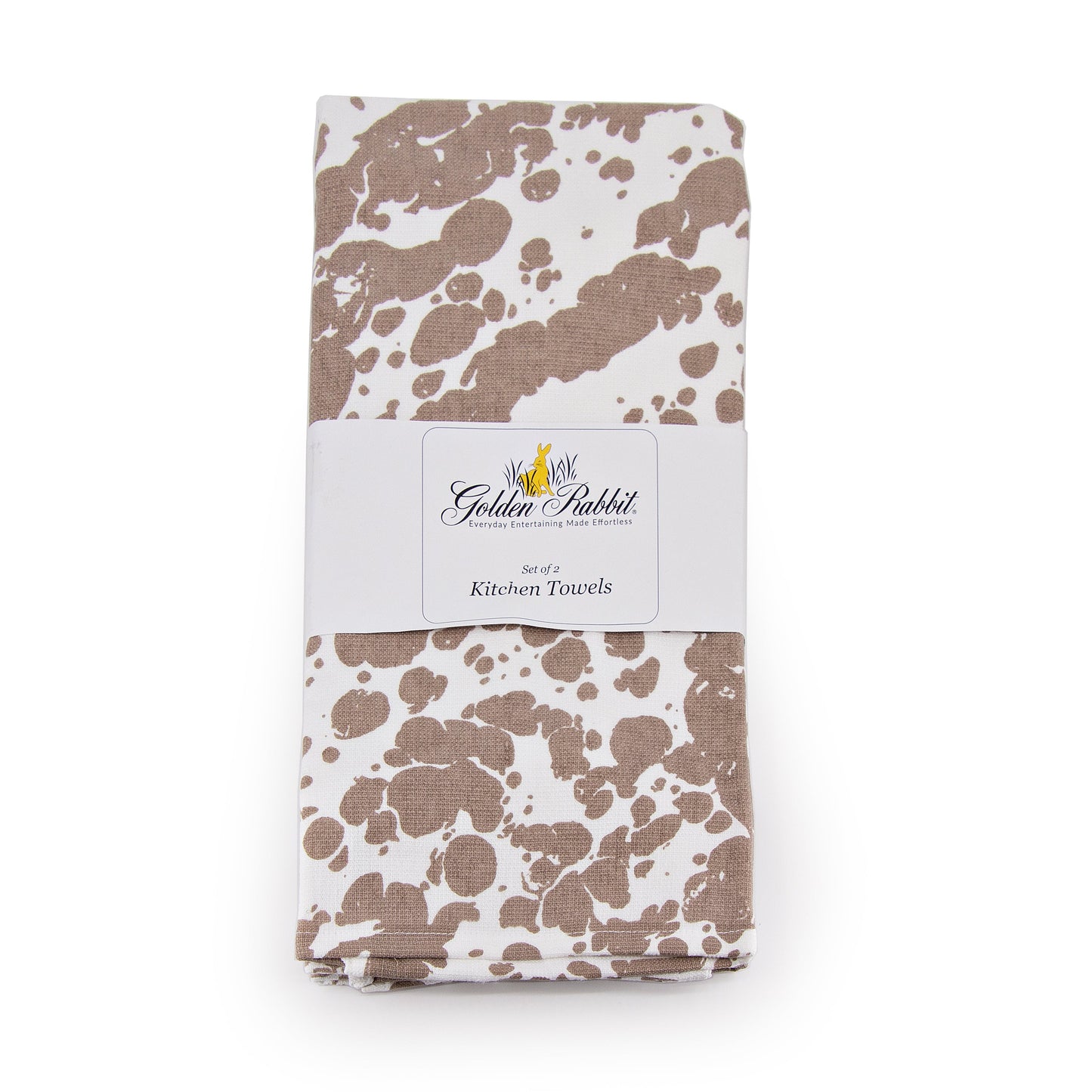Taupe Swirl Kiychen Towel Set - of 2