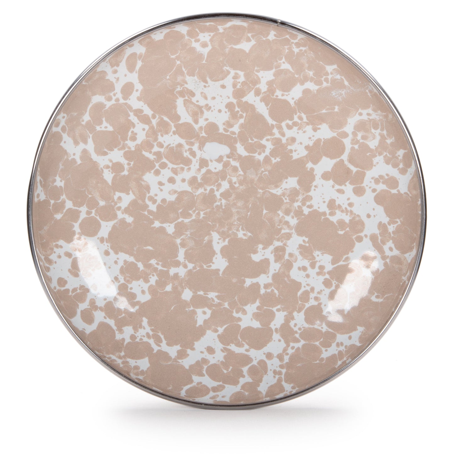 Taupe Swirl Appetizer Plates- Set of 4