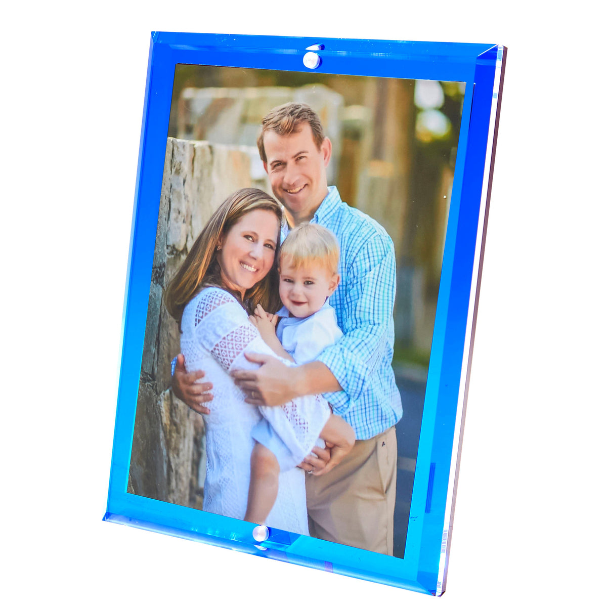 Seaglass Blue Acrylic 5" x 7" Beveled Frame