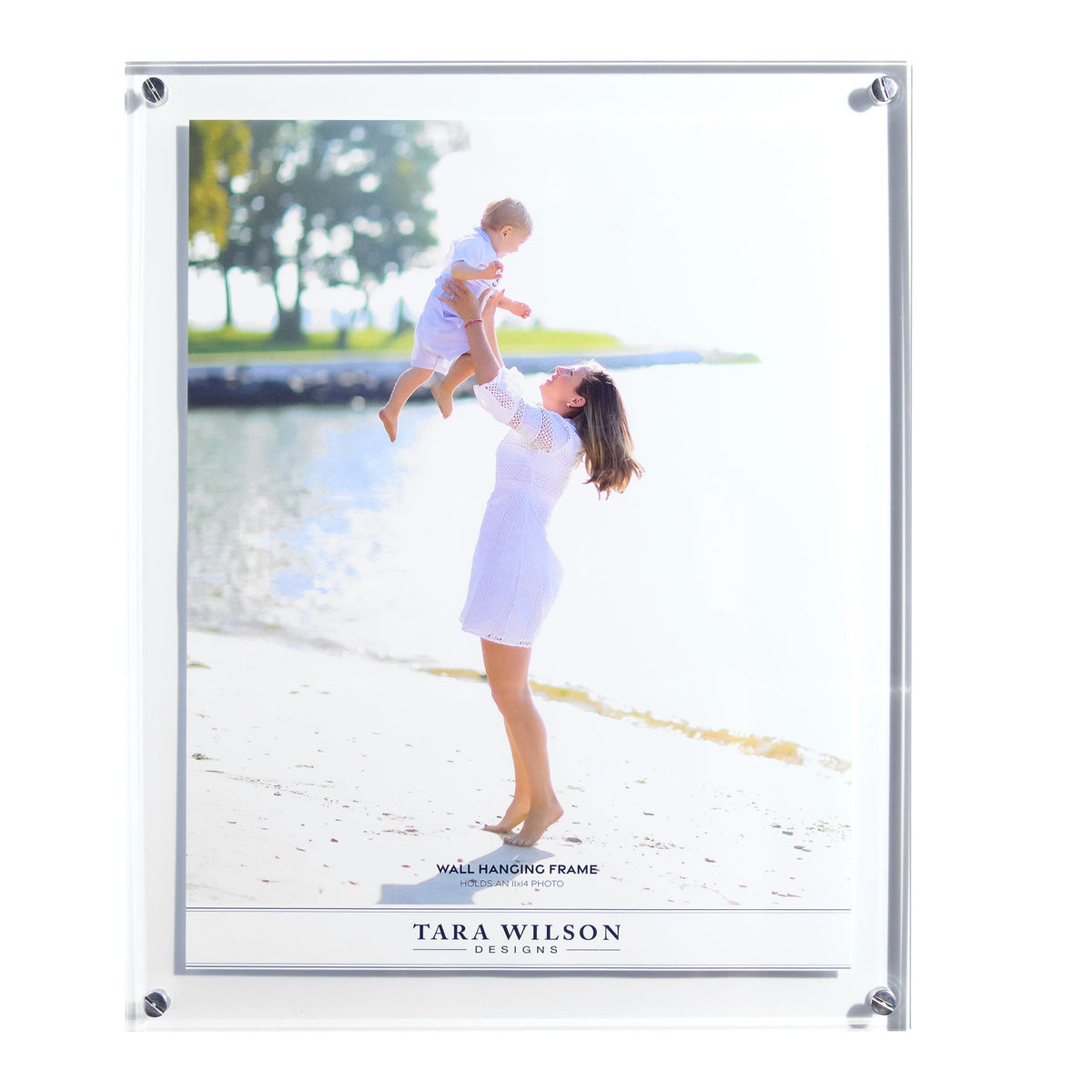 Clear Acrylic 11" x 14" Bevel Wall Frame