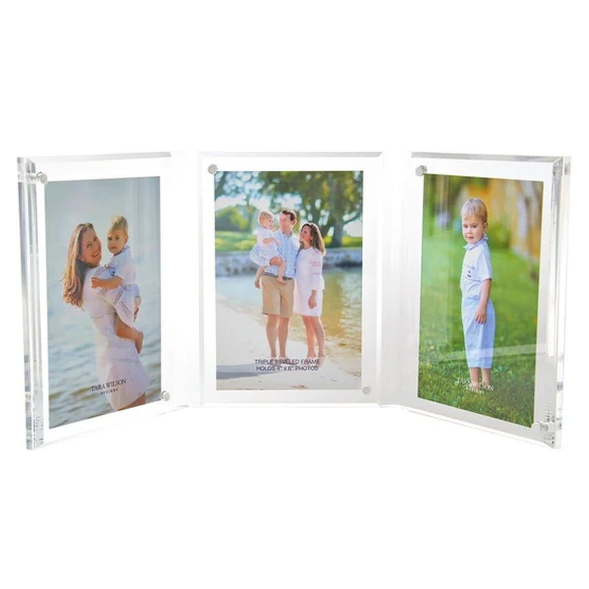 Clear Acrylic Large Triple Bevel Frame