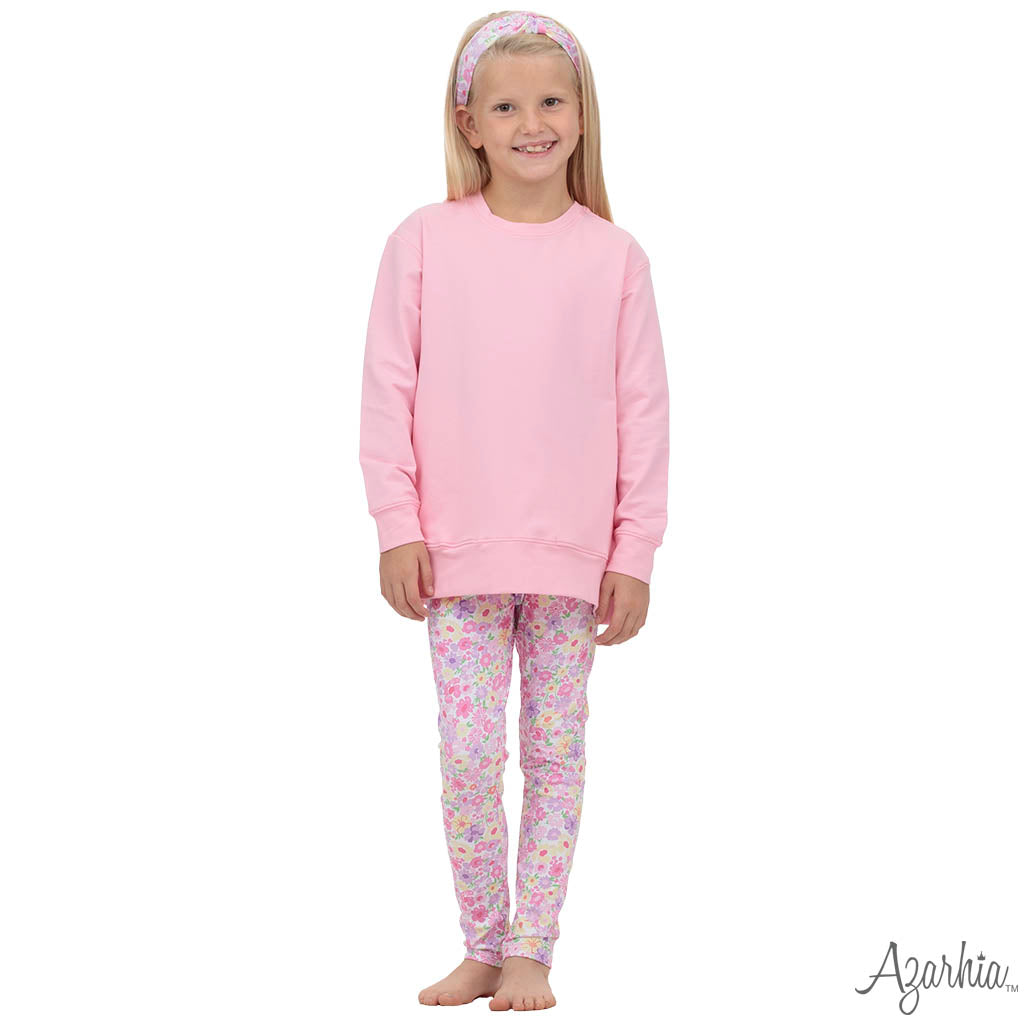 Fall Flowers Legging – Girls Floral Print Leggings for Fall