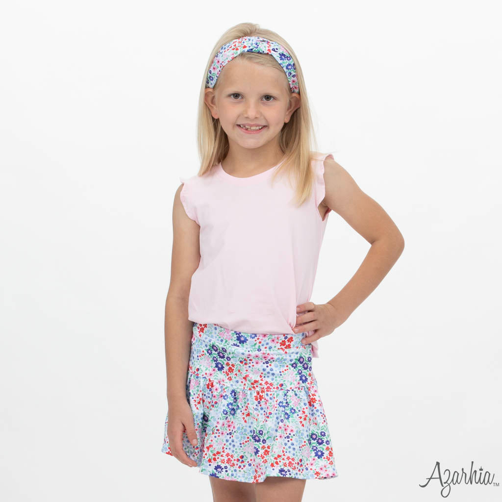 Liberty Flowers Top Knot Headband