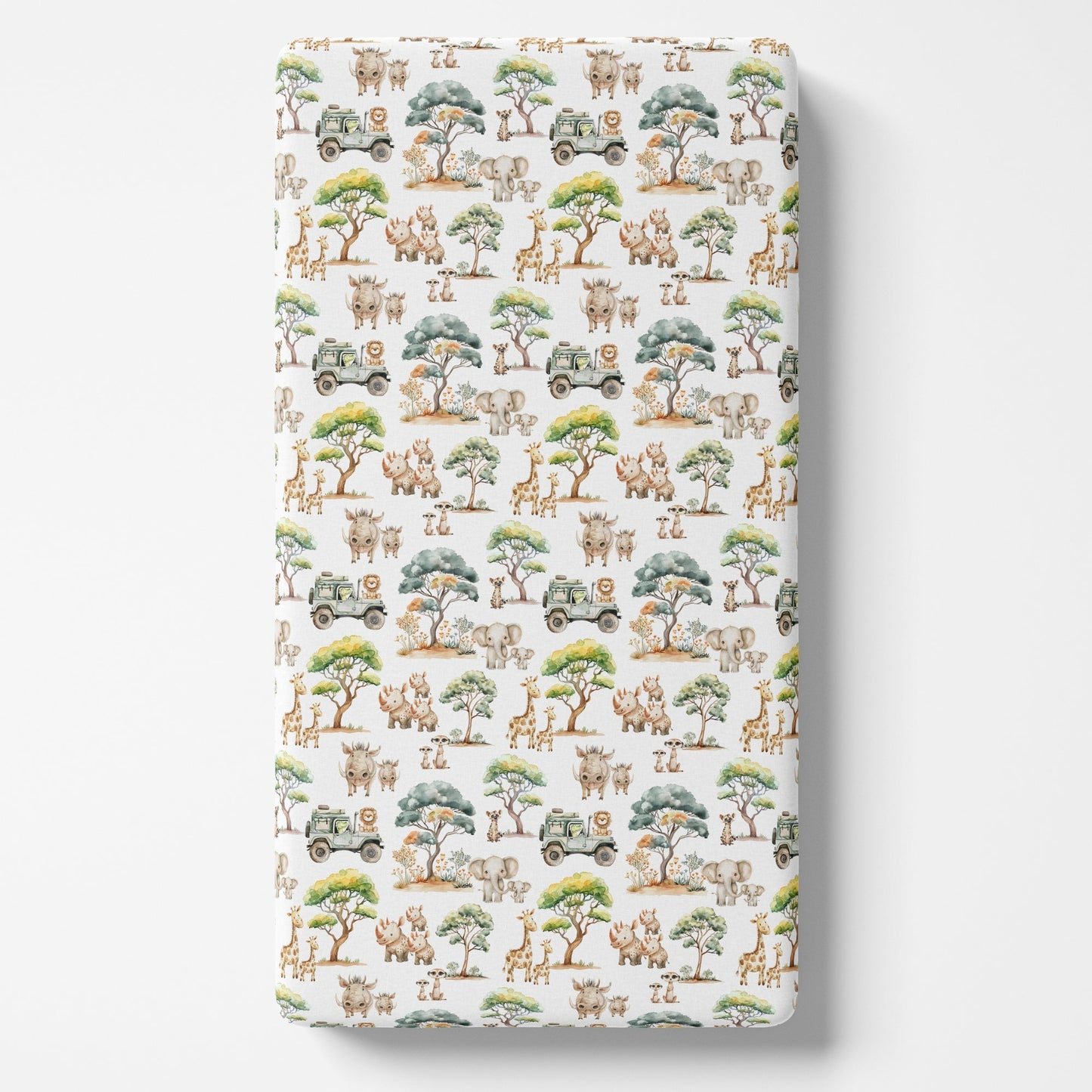 Fitted Crib Sheet - Safari Adventure