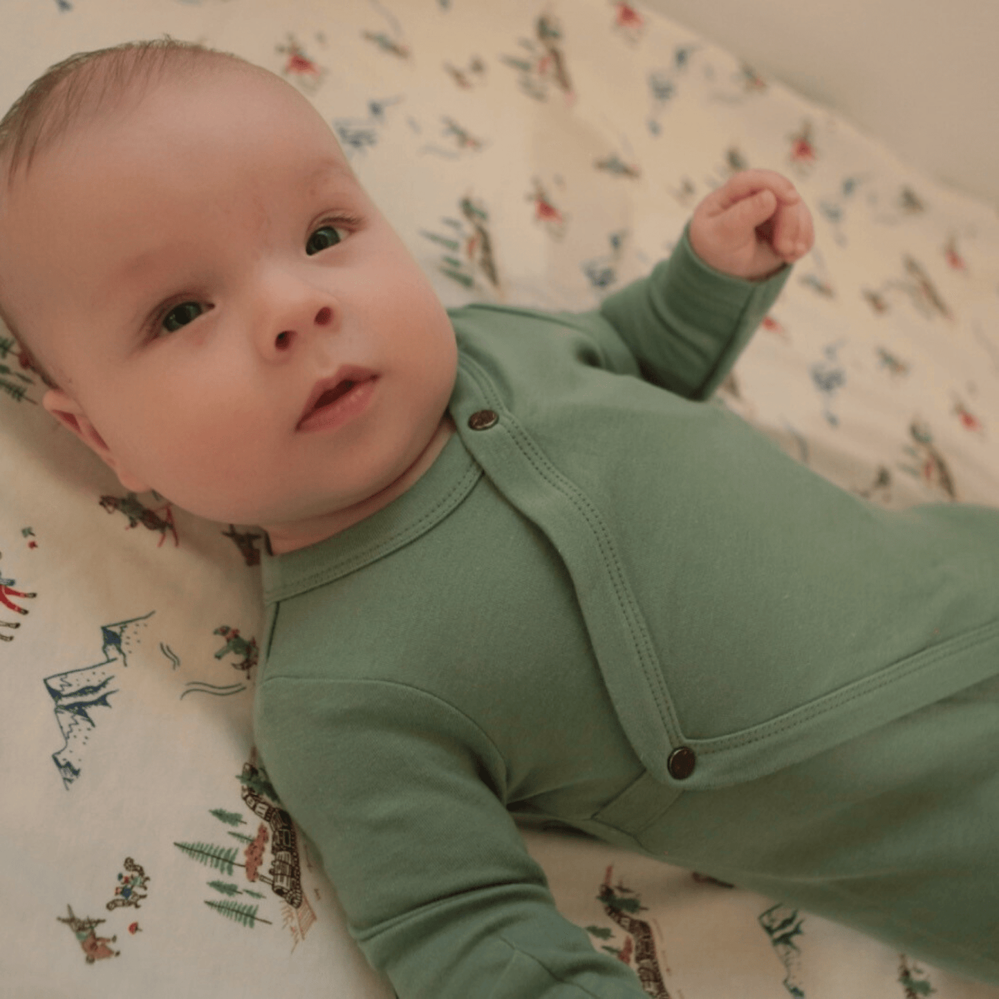 2 pc. footie set | Red and Green
