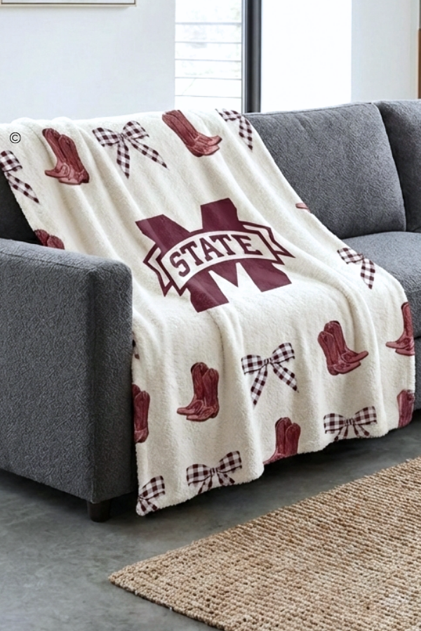SC - Mississippi State Luxury Blanket