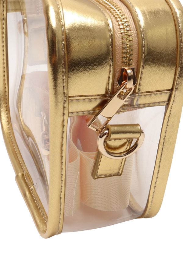SC - ETA 7/8-7/22 Geaux Tigers Gold Clear Crossbody Bag