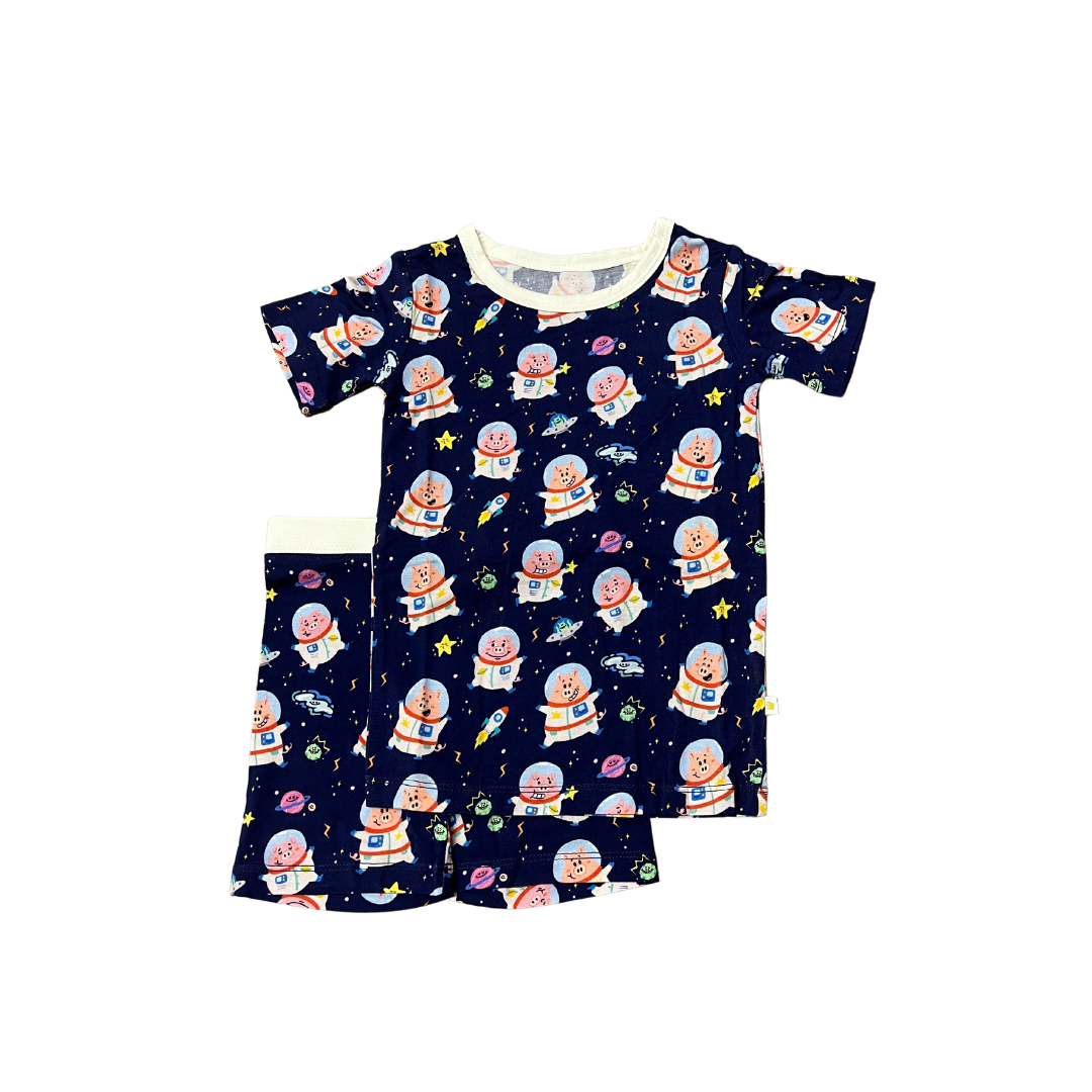 Space Pigs Shorts Snuggle Set