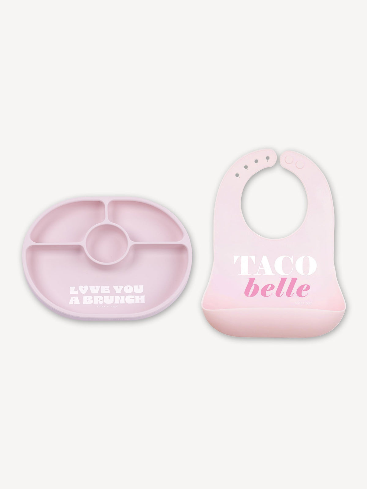 Girl Plate and Bib