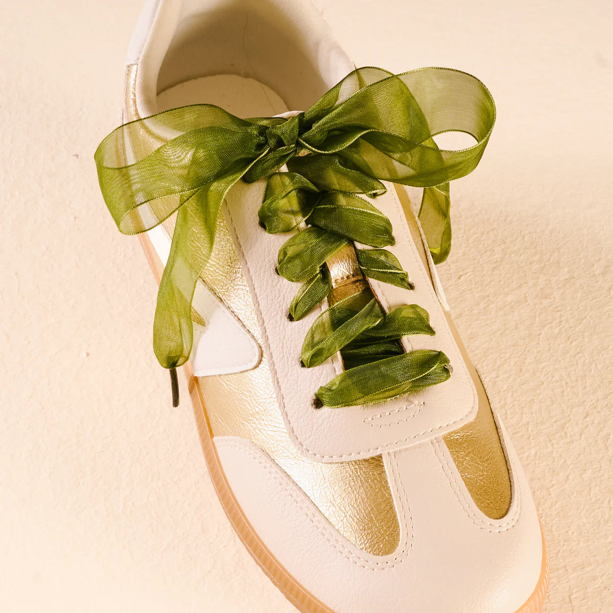 Sheer Green Step It Up Shoelaces | Boutique Sneaker Laces