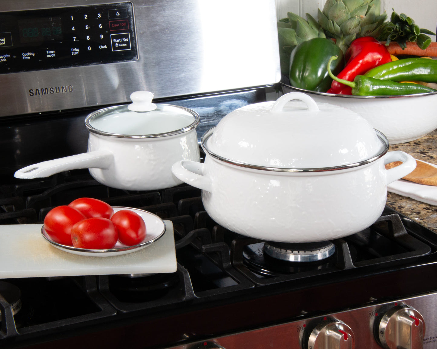 White Solid Sauce Pan