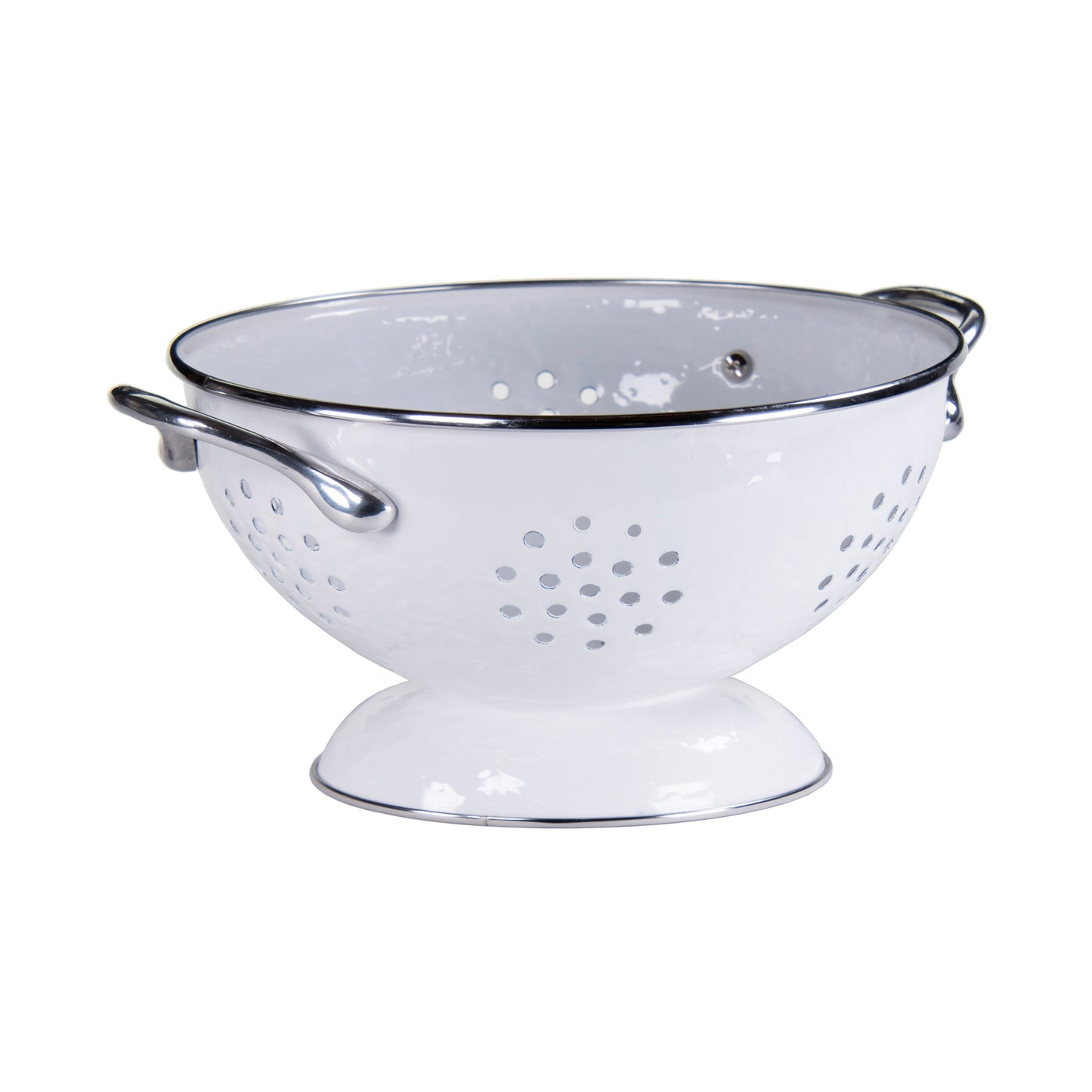 White Solid Set Of Colanders