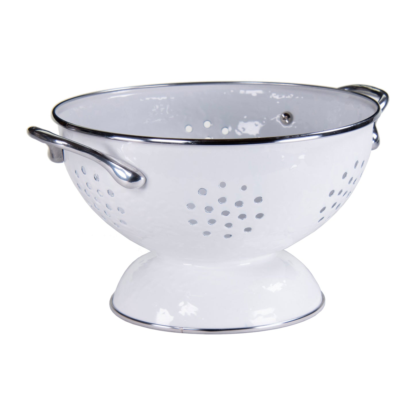White Solid Set Of Colanders