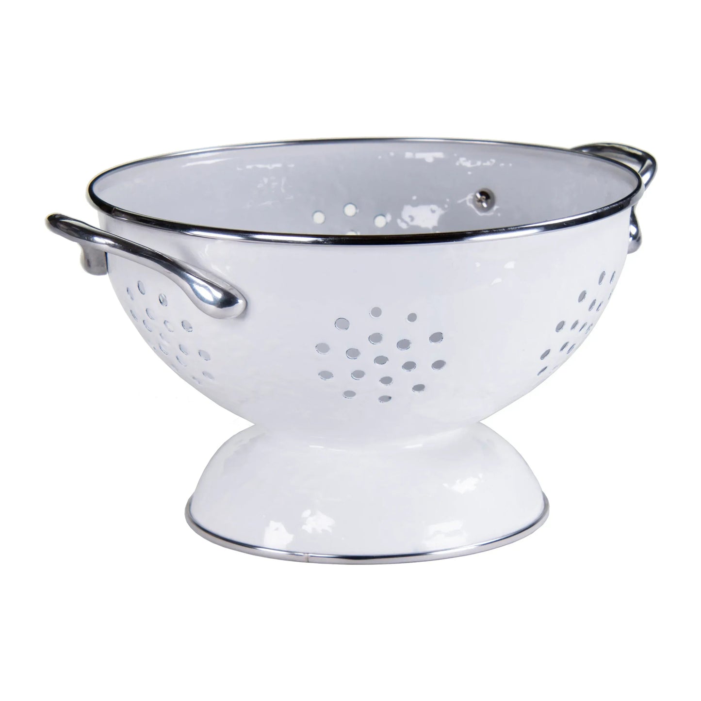 Solid White Set of Colanders