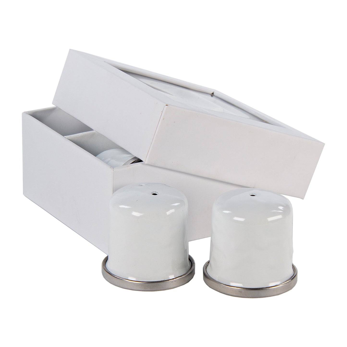 White Solid Salt & Pepper