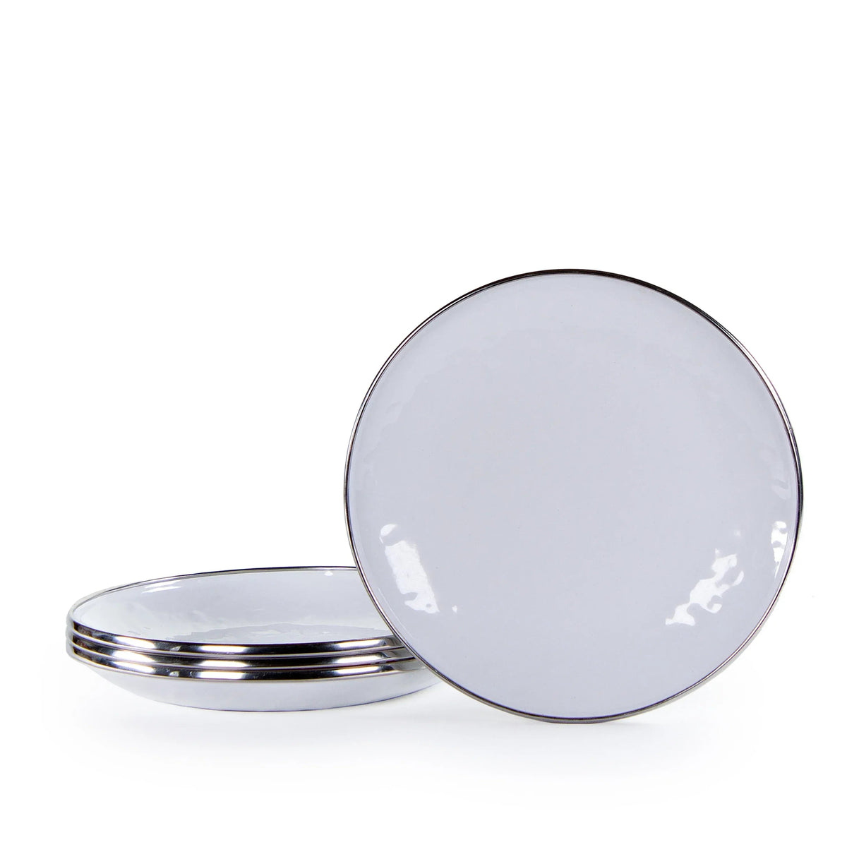 Solid White Appetizer Plates - Set of 4