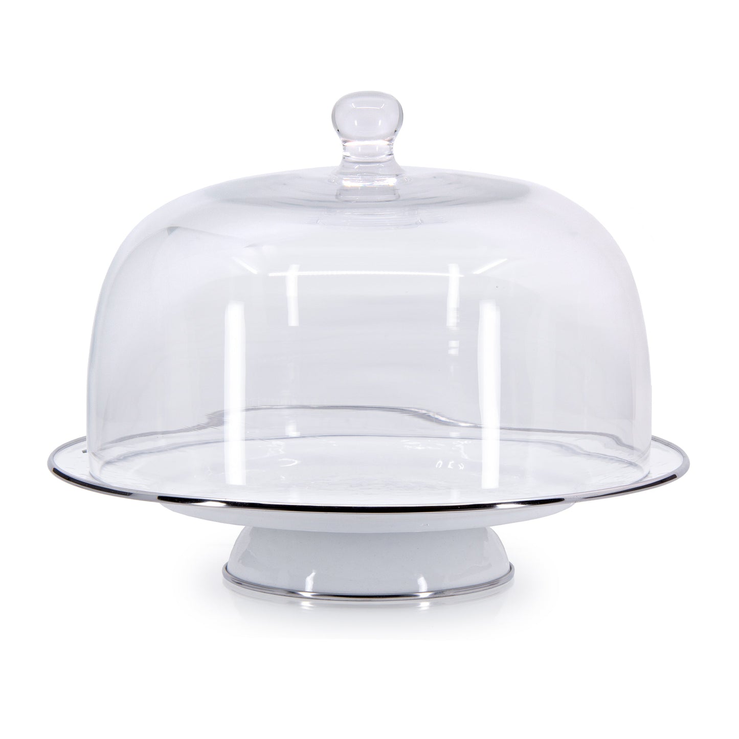 Solid Cake Plate, White