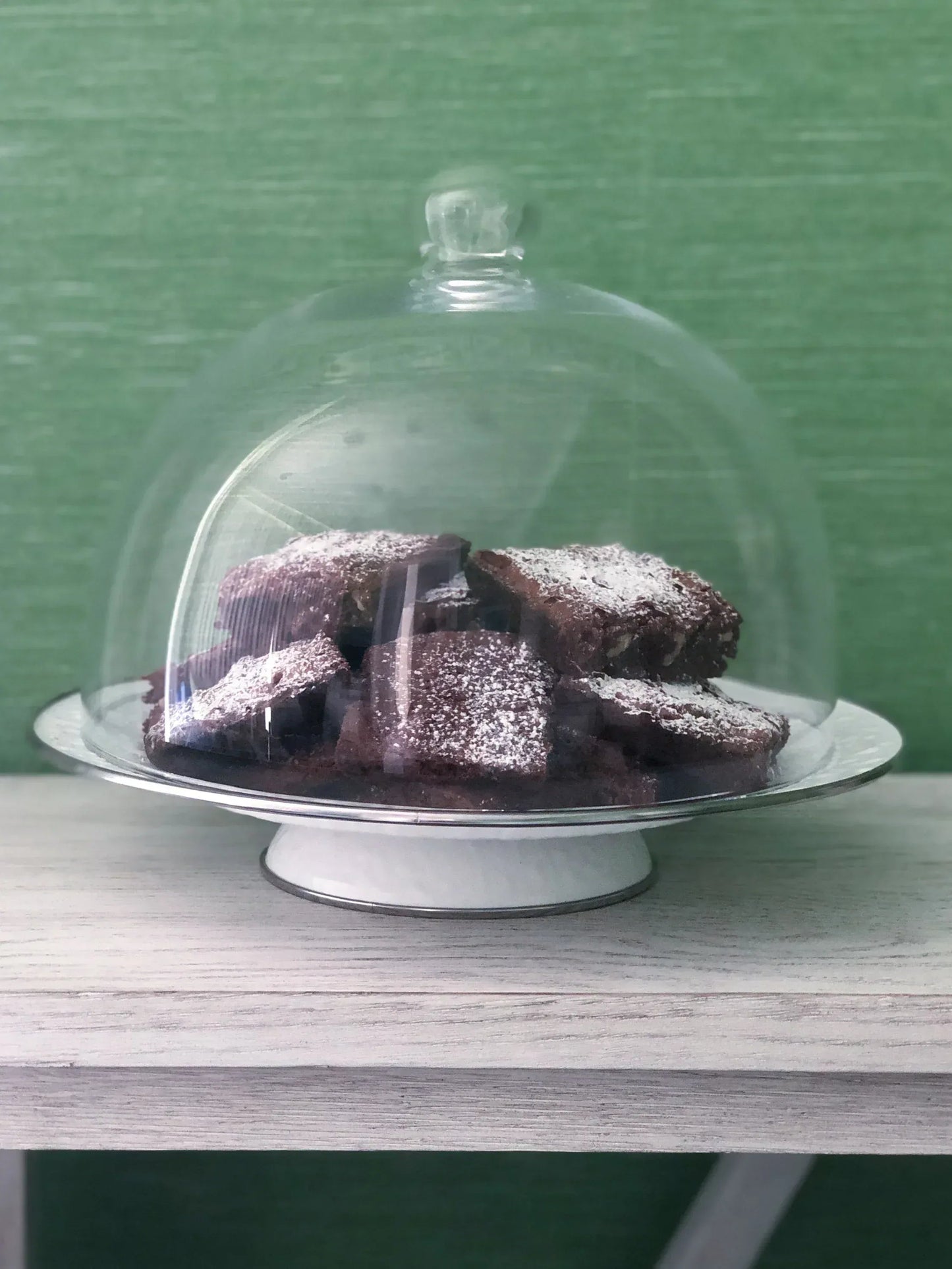 Solid White Cake Plate