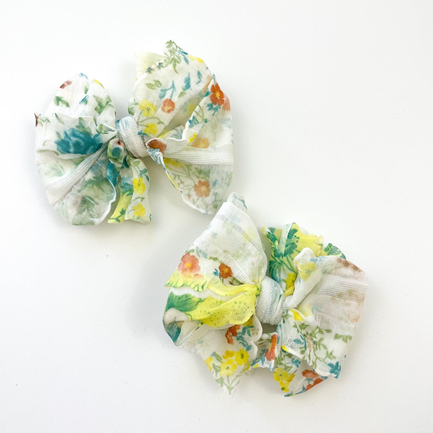 Yellow Blossom Ruffle Clip