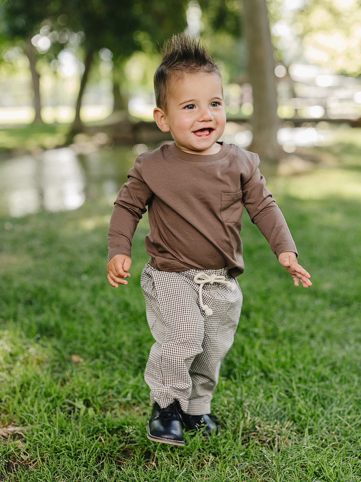 Brown Long Sleeve Tee