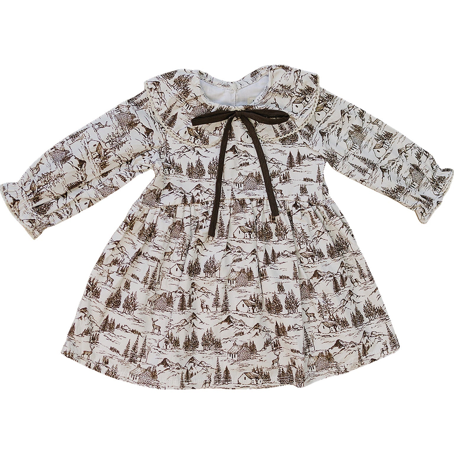 brown toile dress Molly Dress | Jungle Toile main image 0