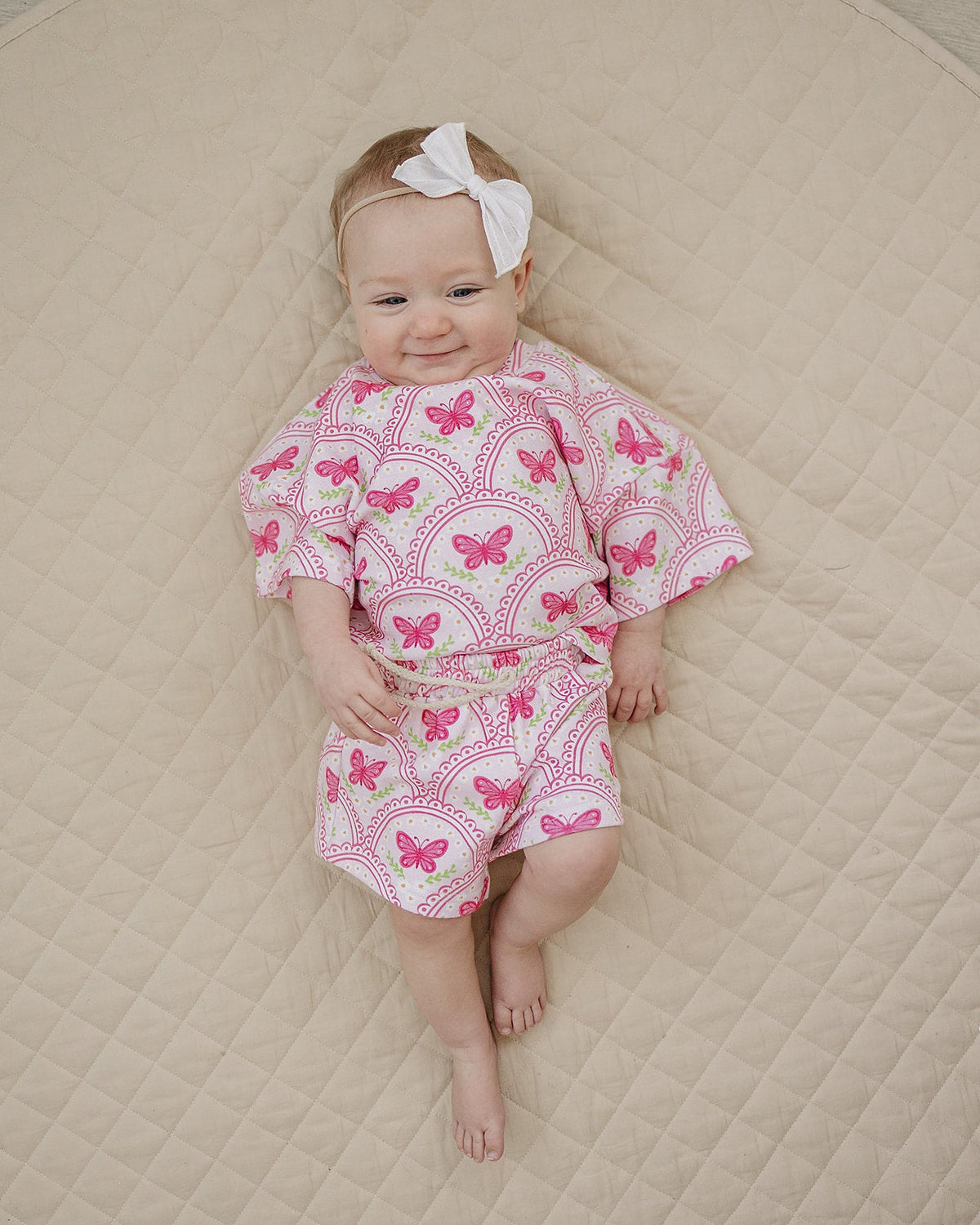 Shorts Set | Pink Butterfly