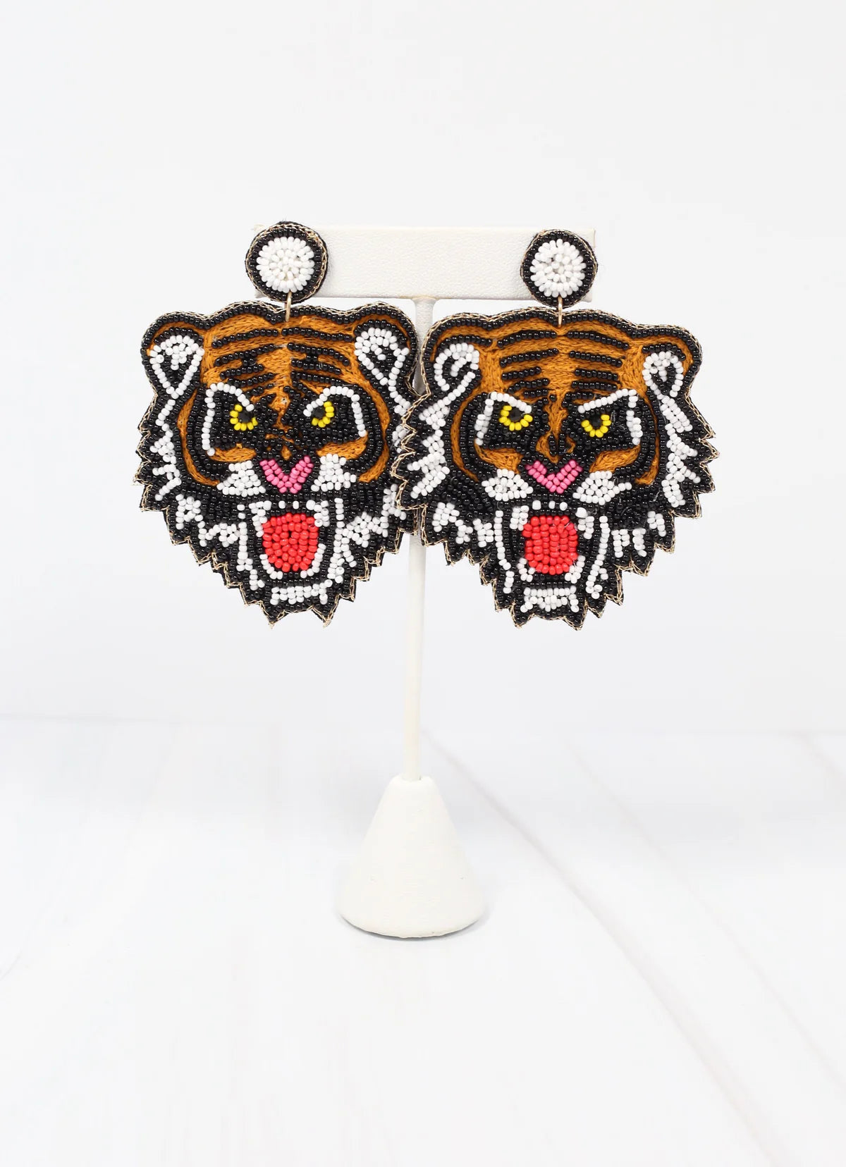 Fierce Tiger Embellished Earring