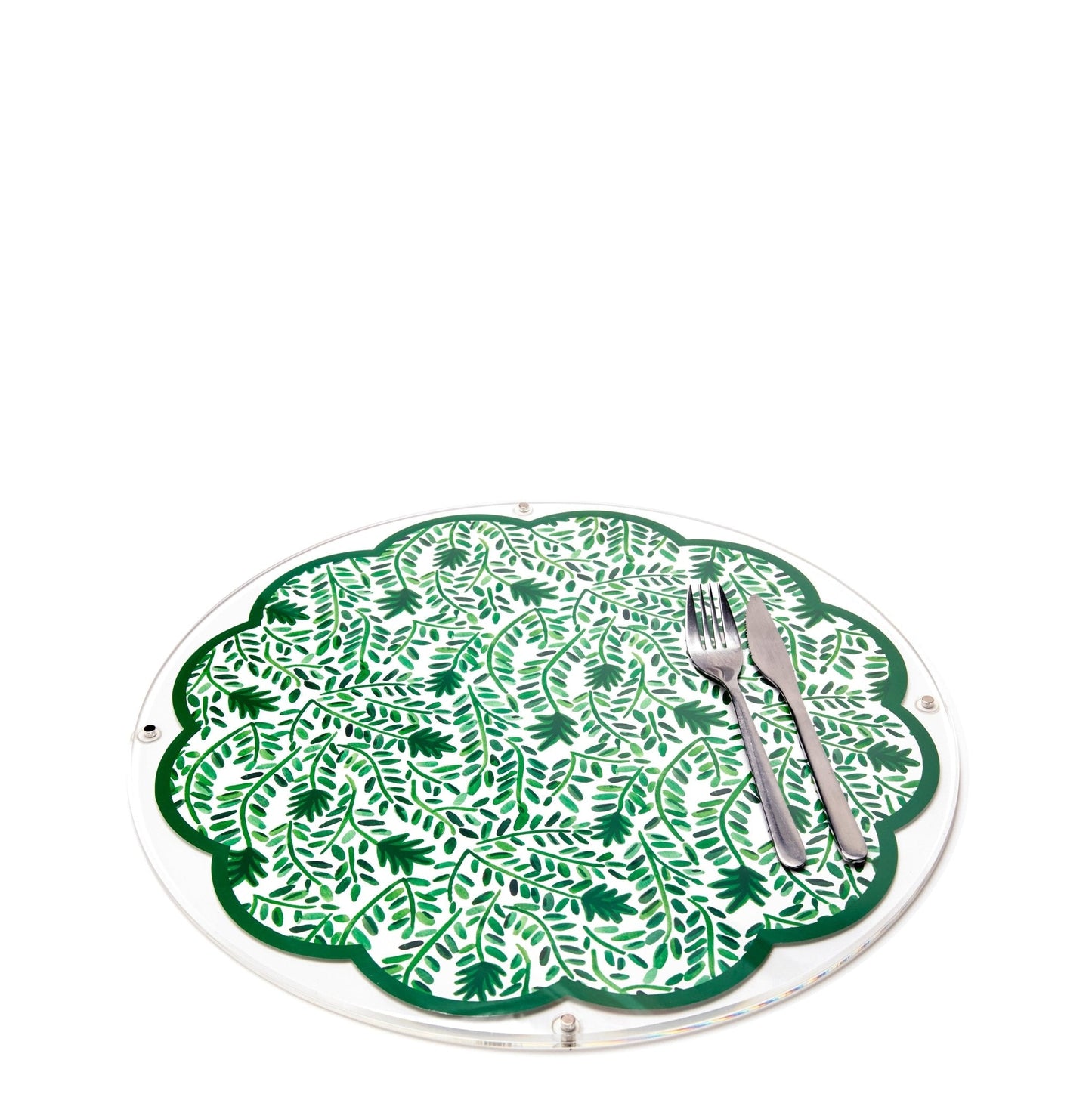 Acrylic Round Magnetic Placemats (Set of 2)