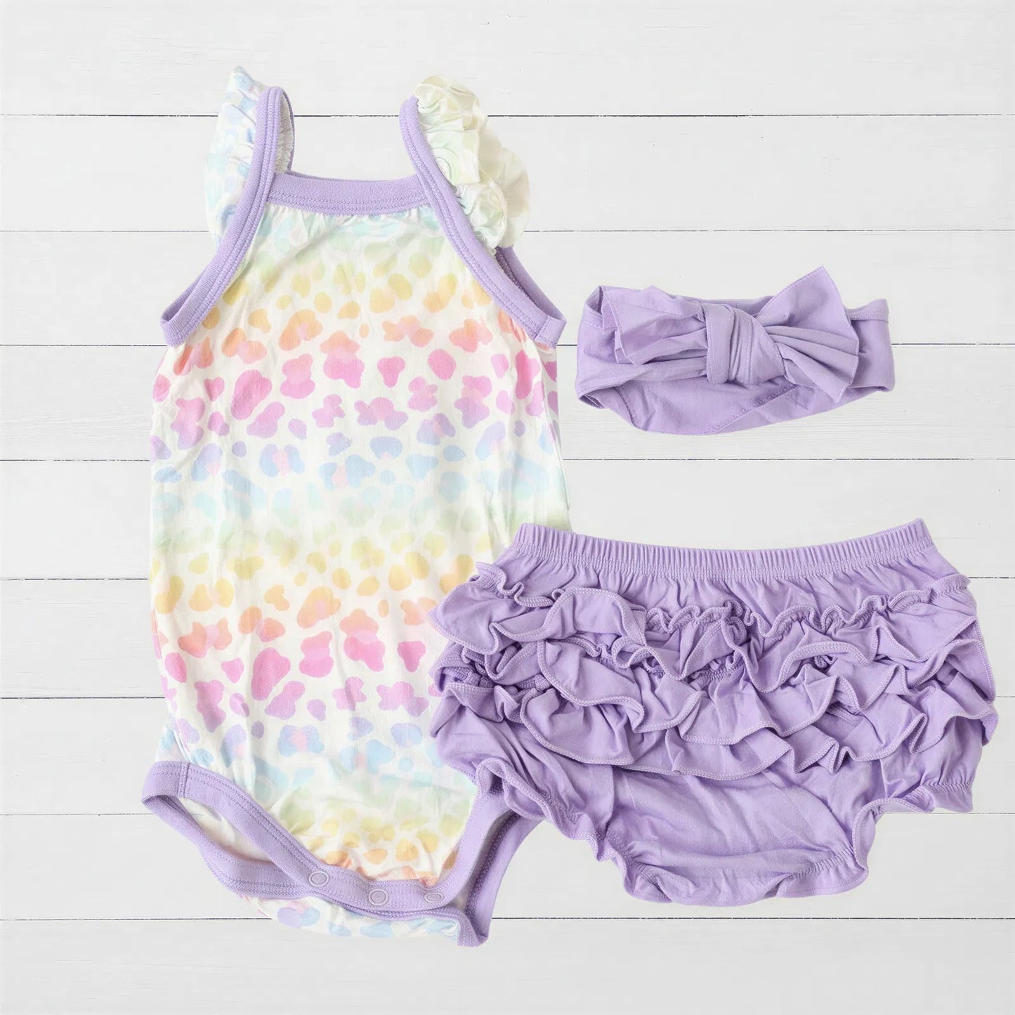 Aurora Ruffle Bloomer Set