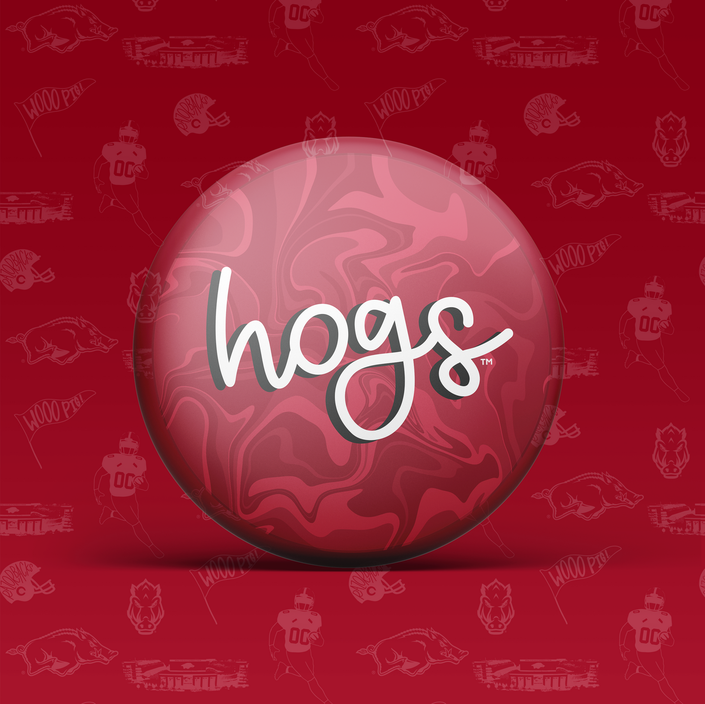Hogs Swirl Button