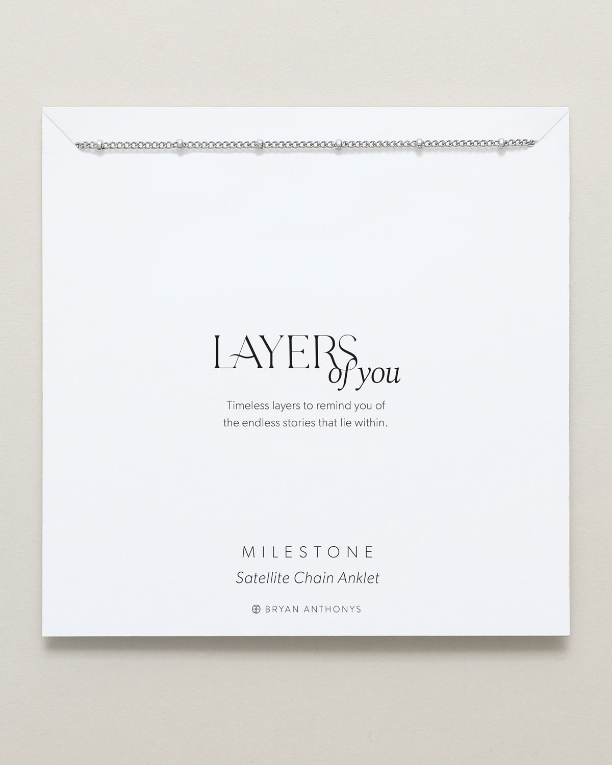 Milestone Satellite Chain Anklet
