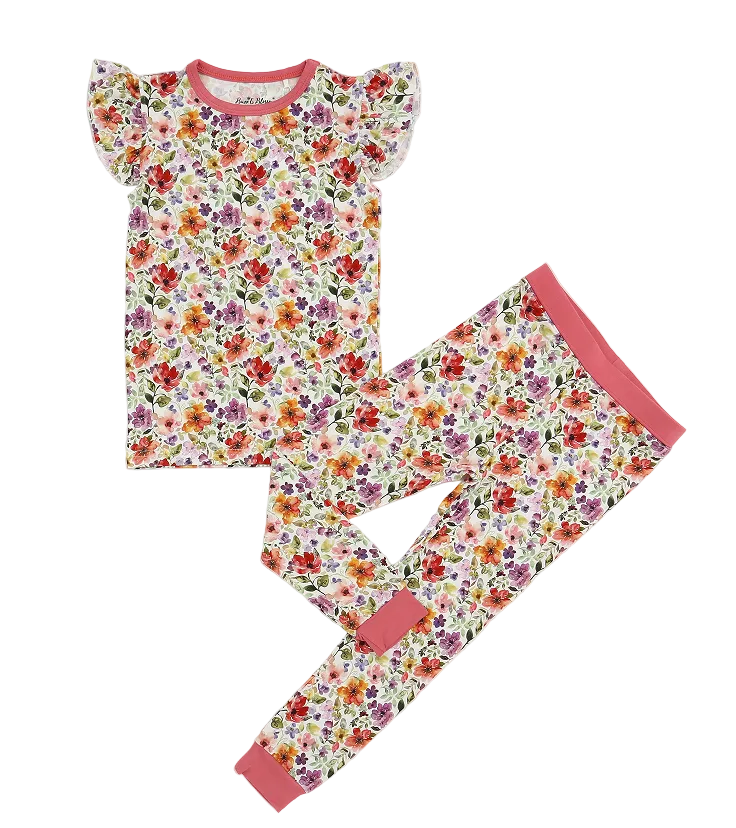 Watercolor Floral Pajama Set