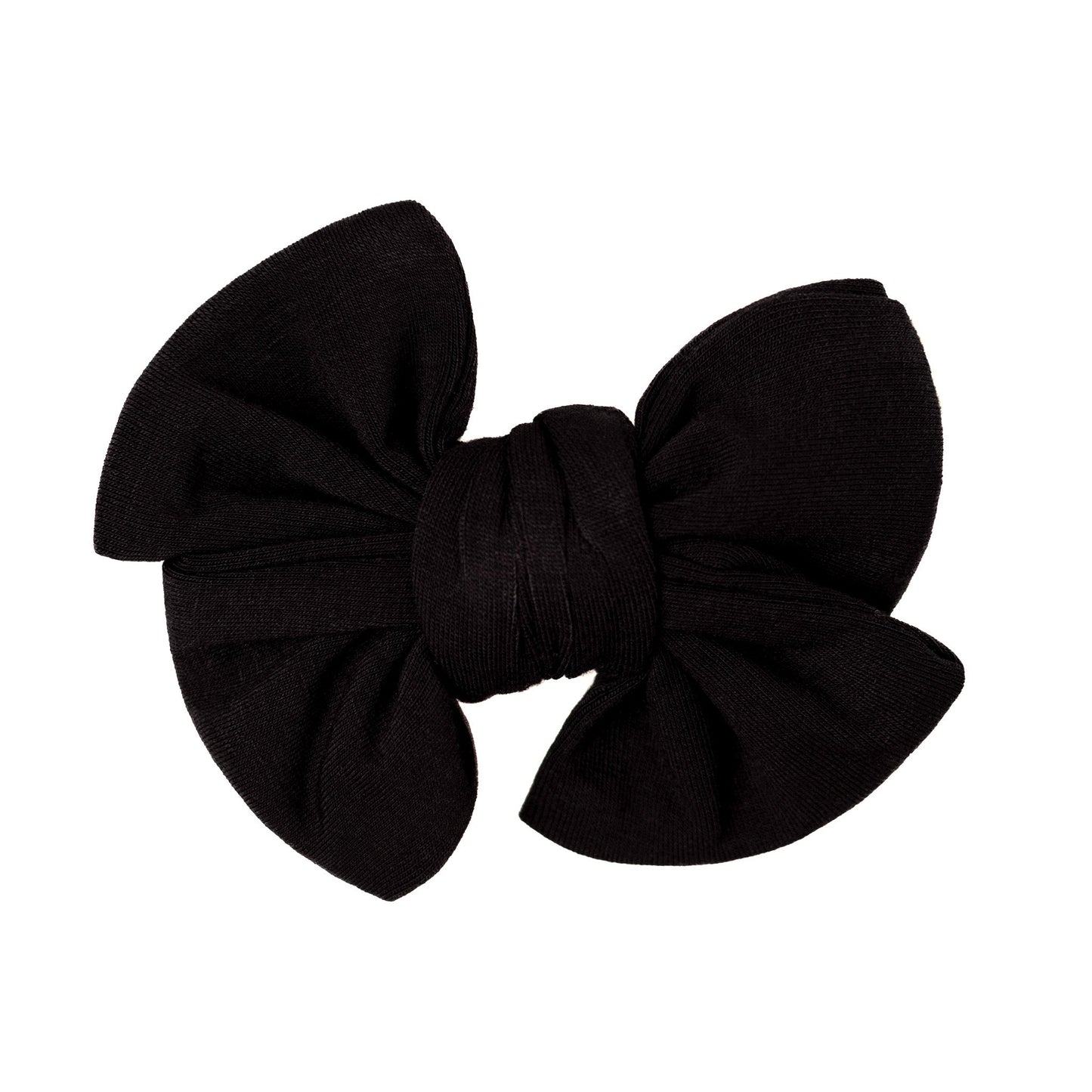 Black | Toddler Bamboo Clip on Bow