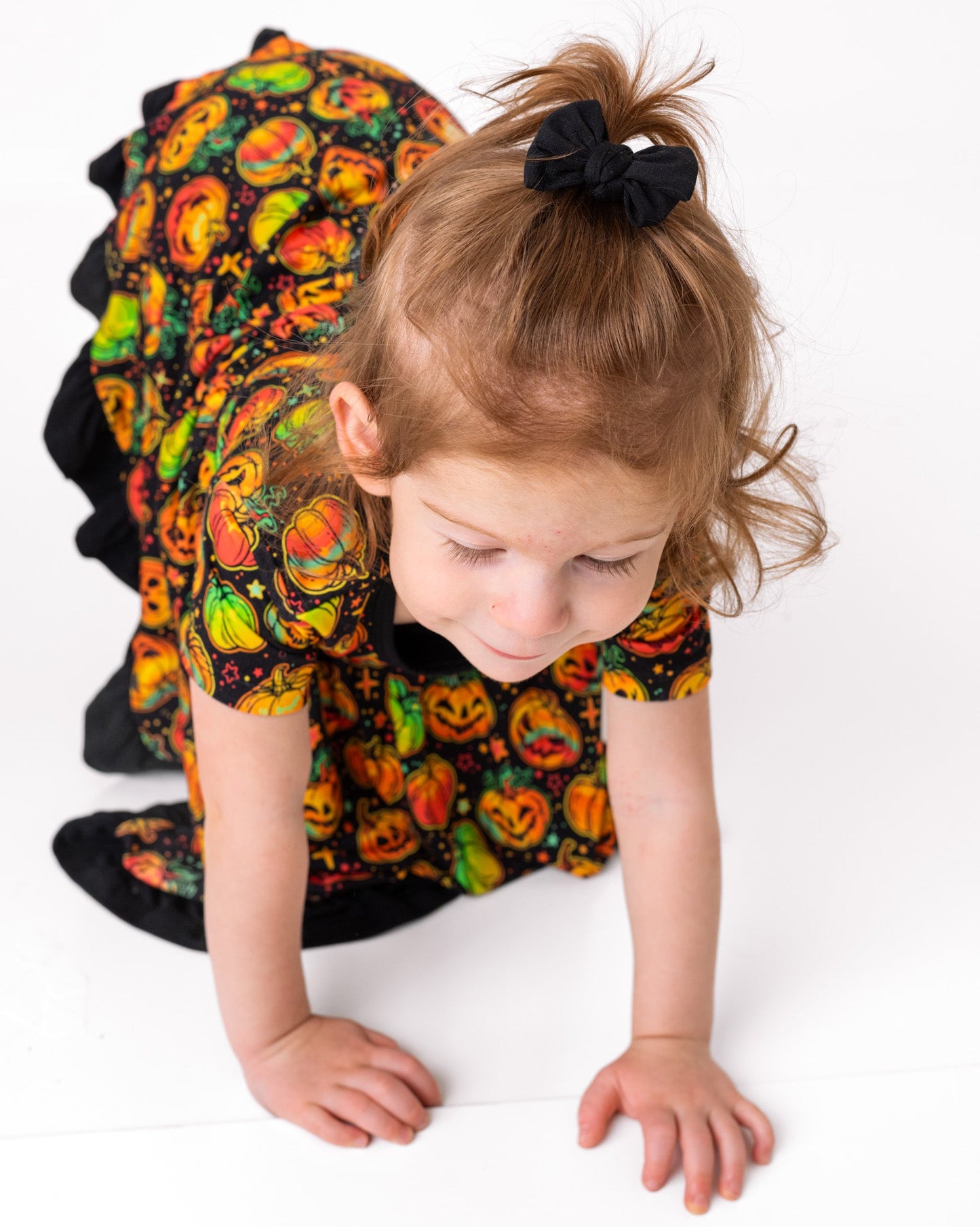Black | Baby Bamboo Clip on Bow Set