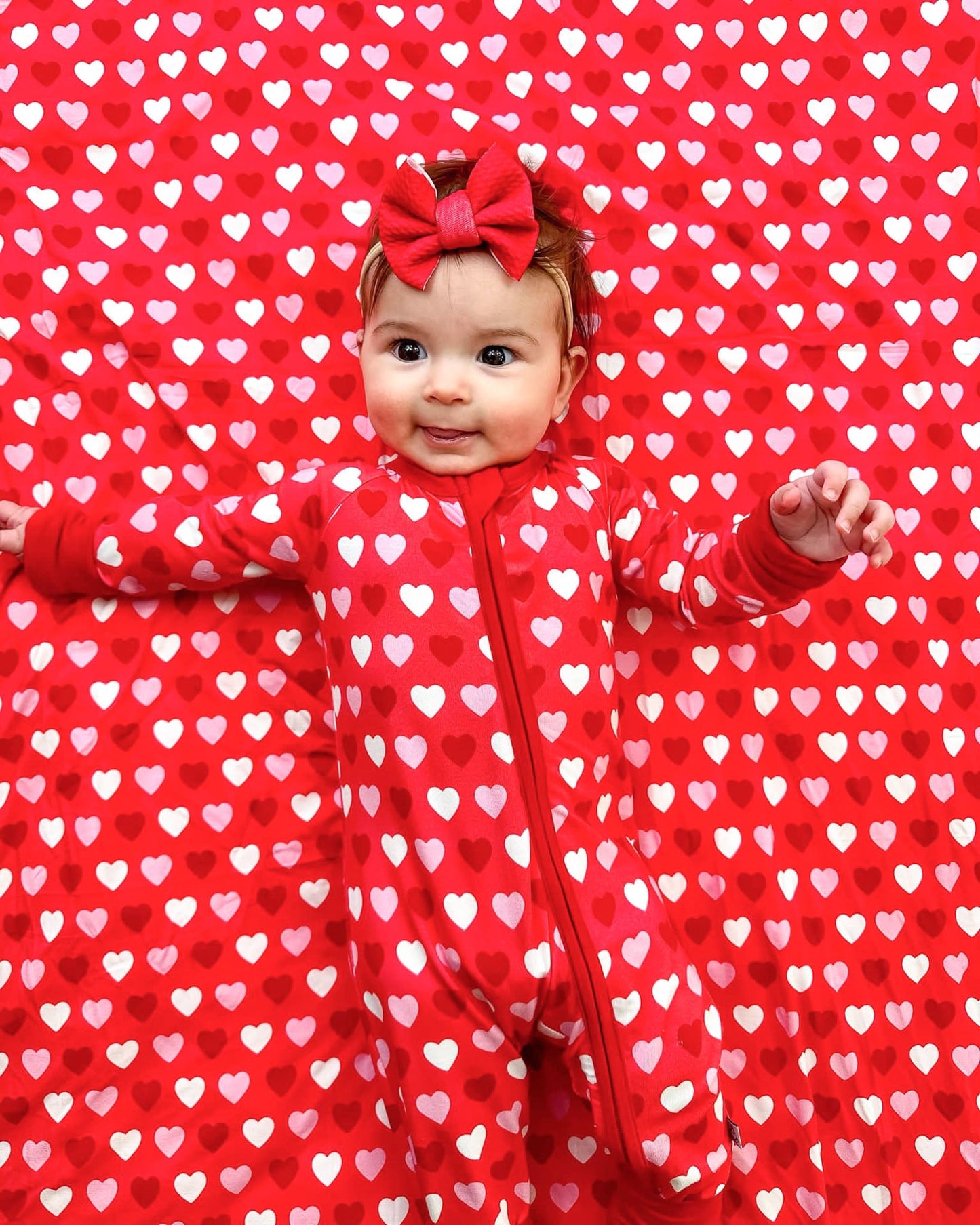 Sweet Little Hearts | Bamboo Crib Sheet