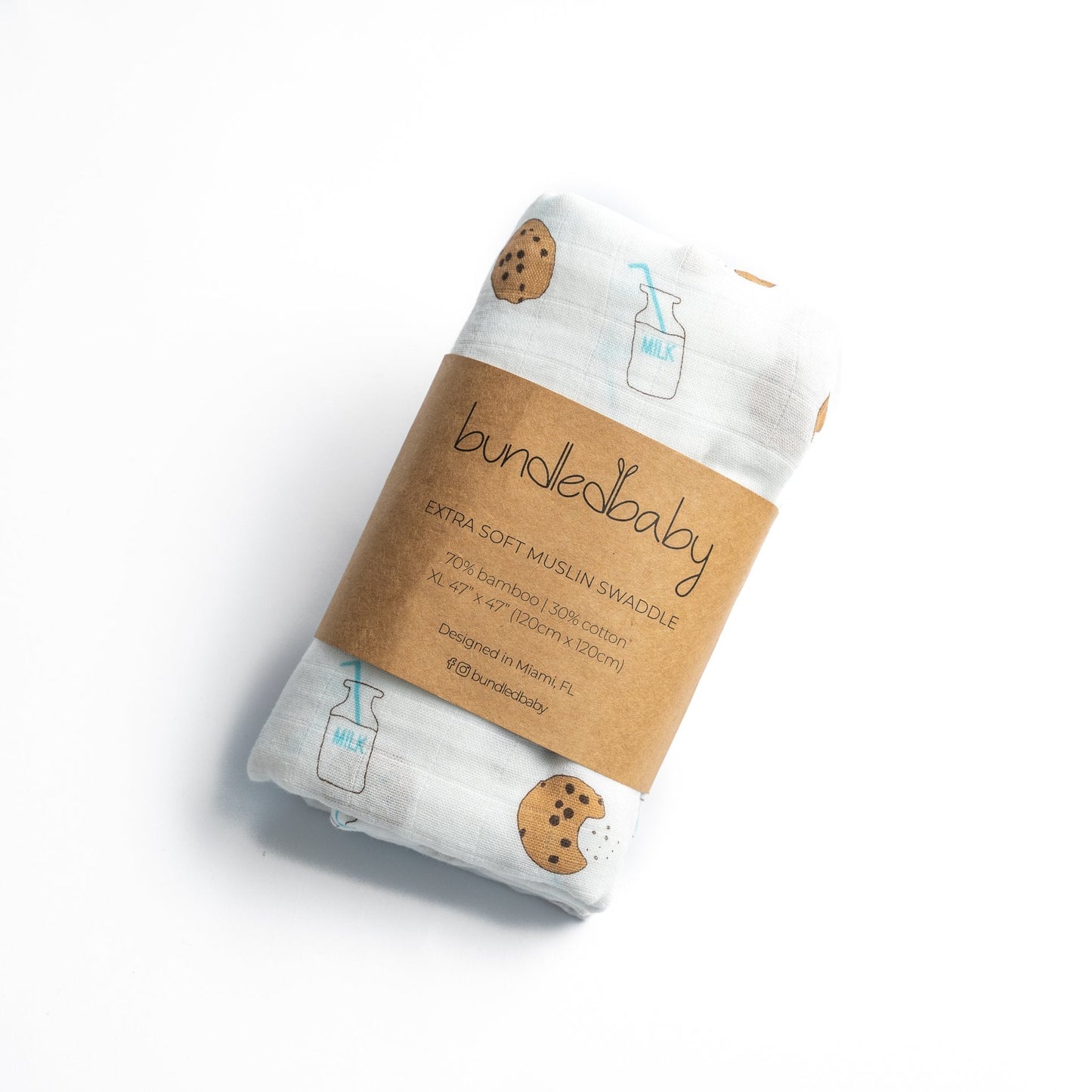 Bamboo Muslin Swaddle Blanket - Cookie Craze