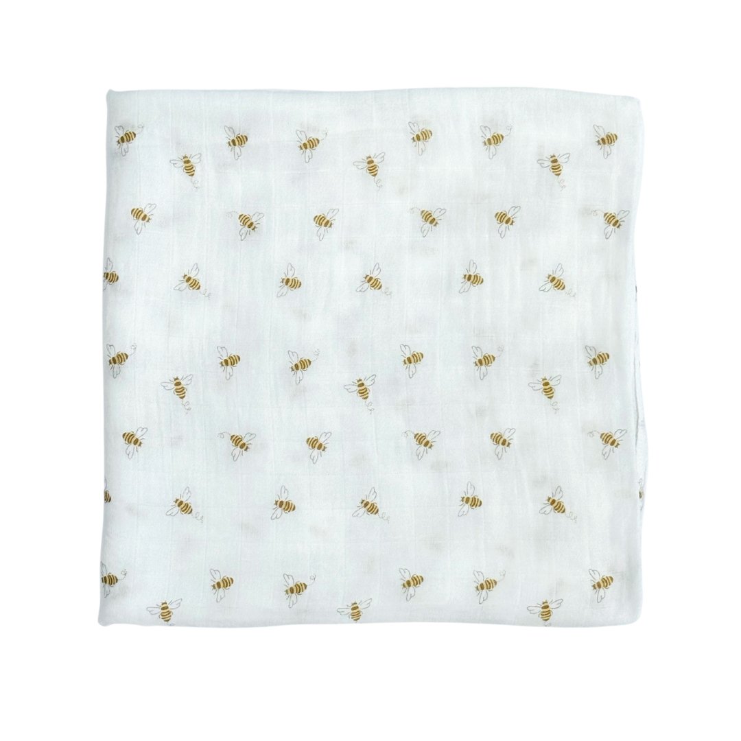 Bamboo Muslin Swaddle Blanket in Baby Ballers