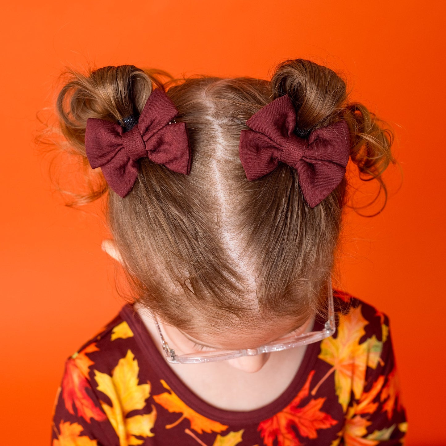 Ember | Bamboo Pigtail Clip on Bow Set