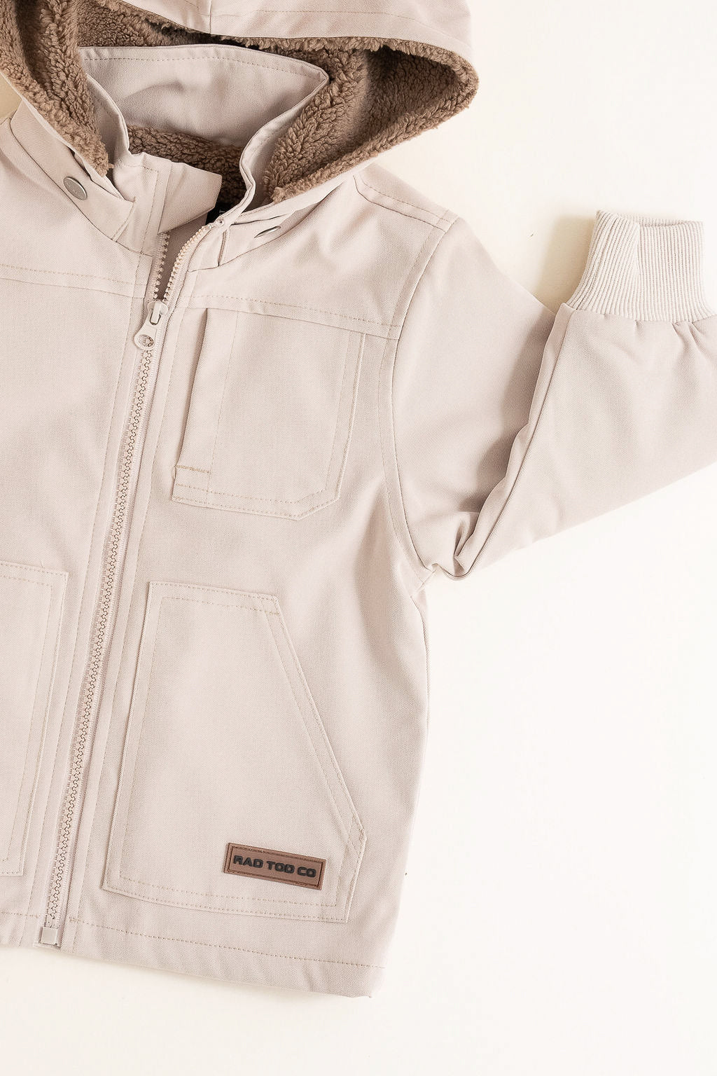 REMOVABLE HOODIE BANXS JACKET - BEIGE