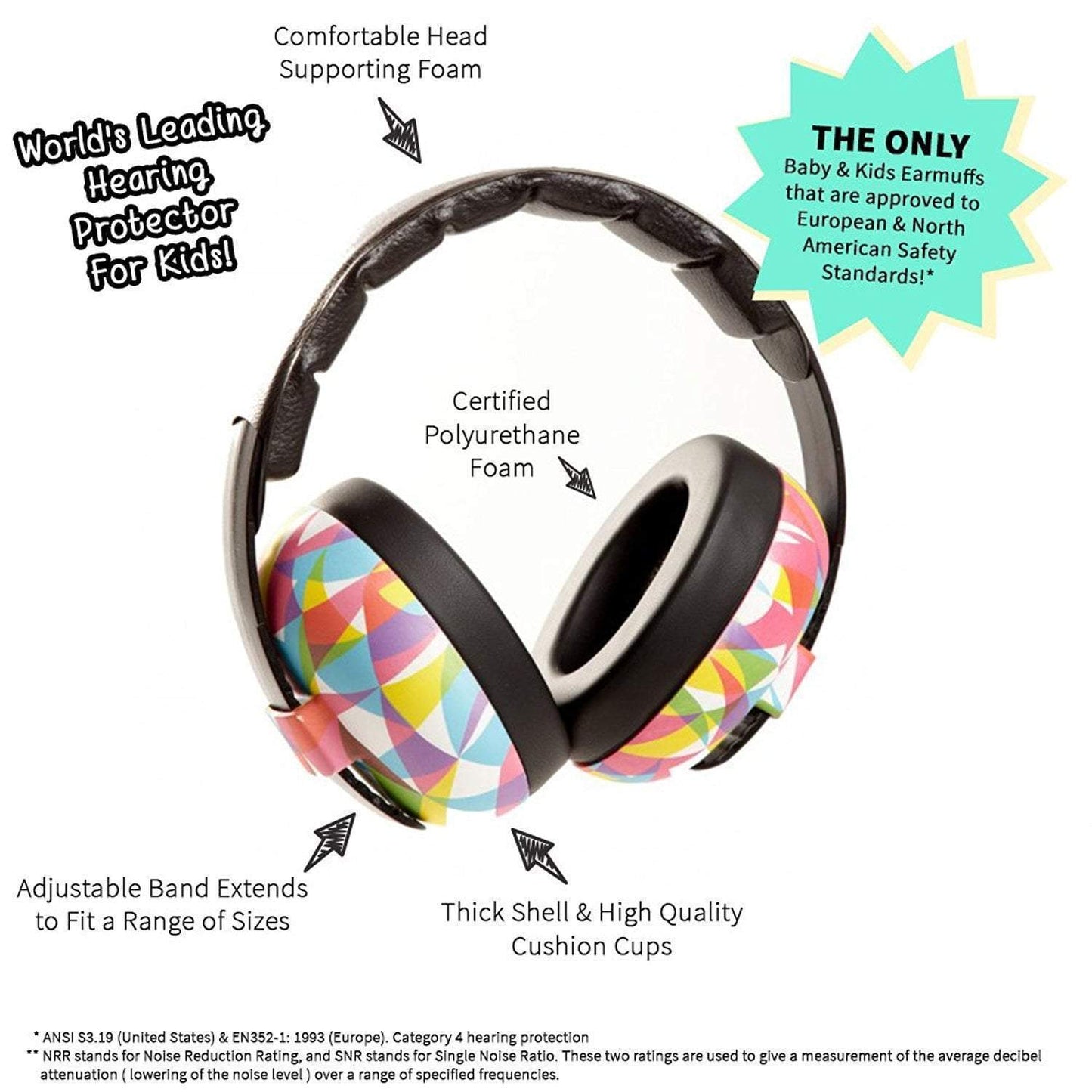 Baby Hearing Protection Earmuffs - Prints