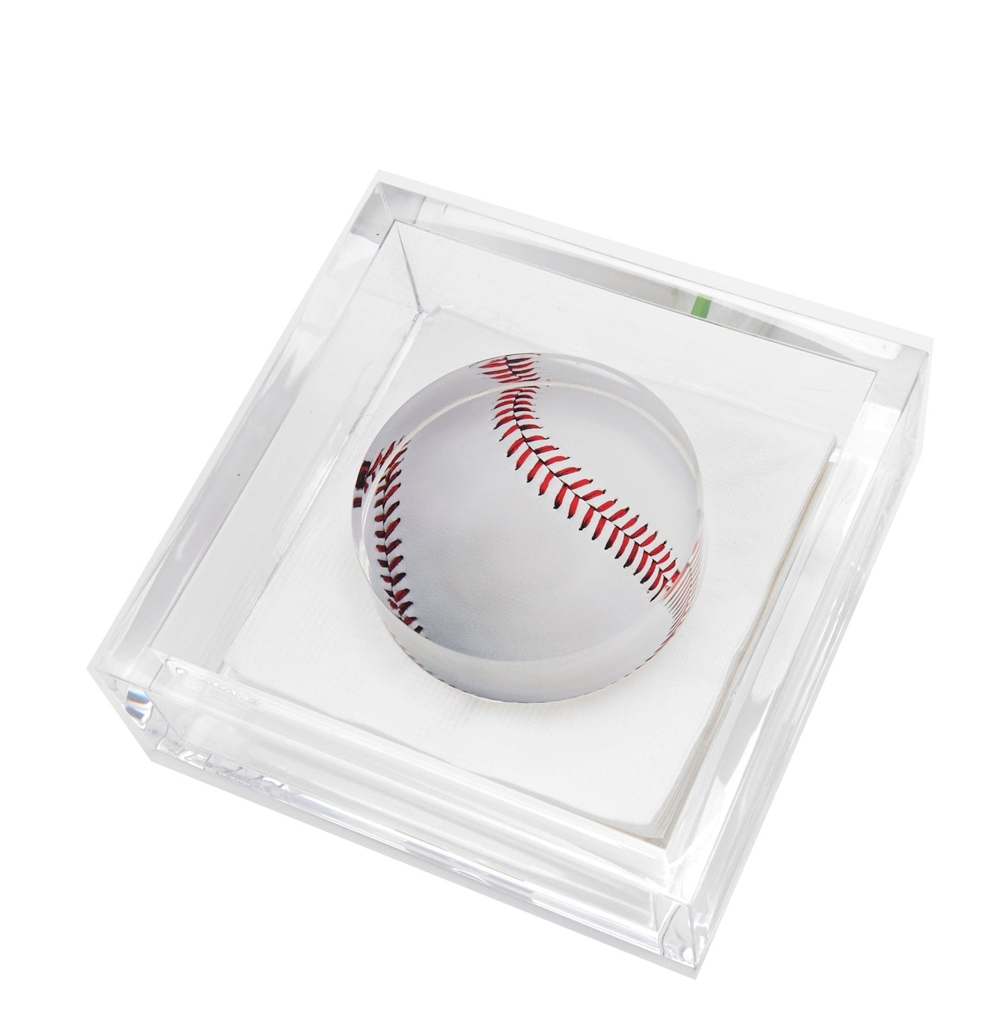Baseball Acrylic Cocktail Napkin Holder