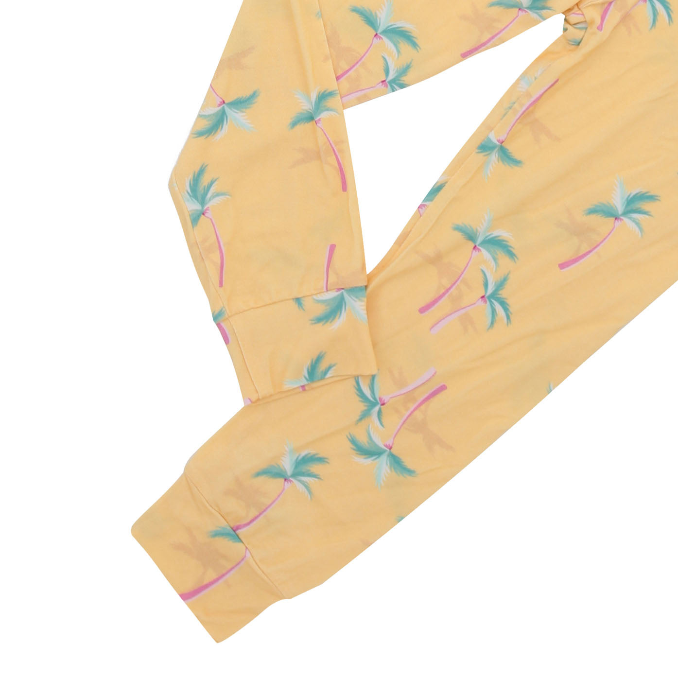 Miami Palm Tree Yellow Two-Piece Set