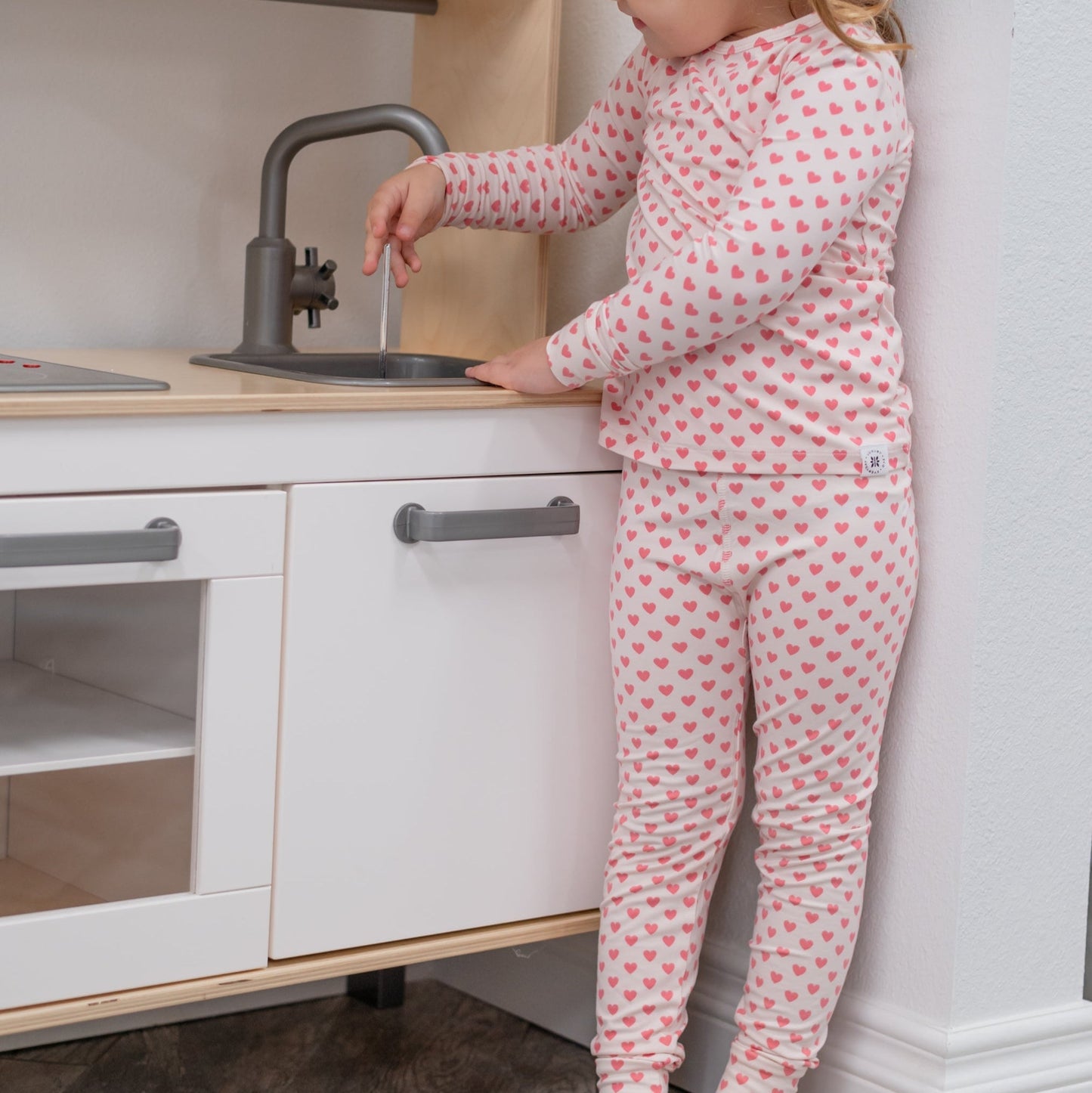 Pink Hearts Pajama Set