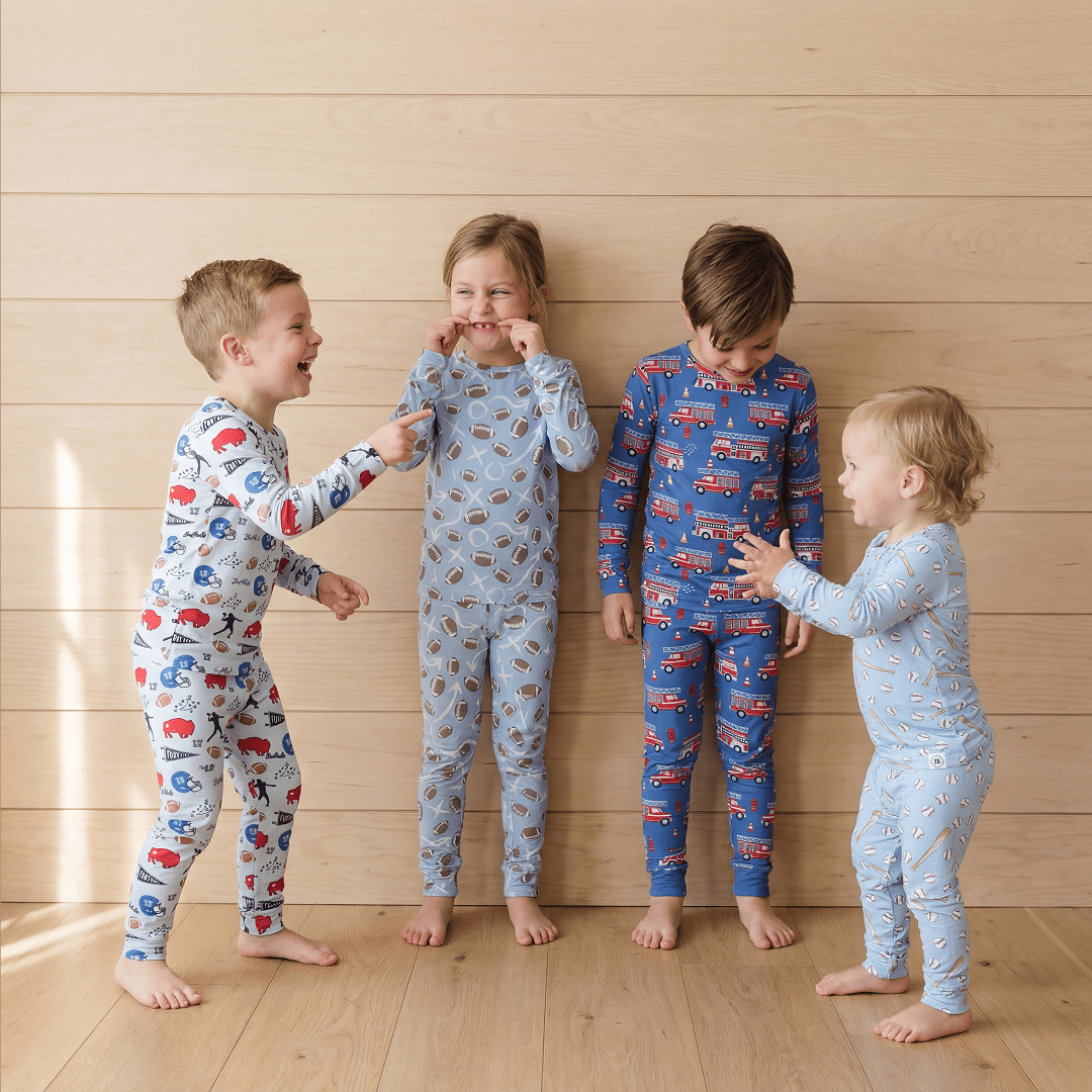 Big Kid Pajama Set - Fire Trucks
