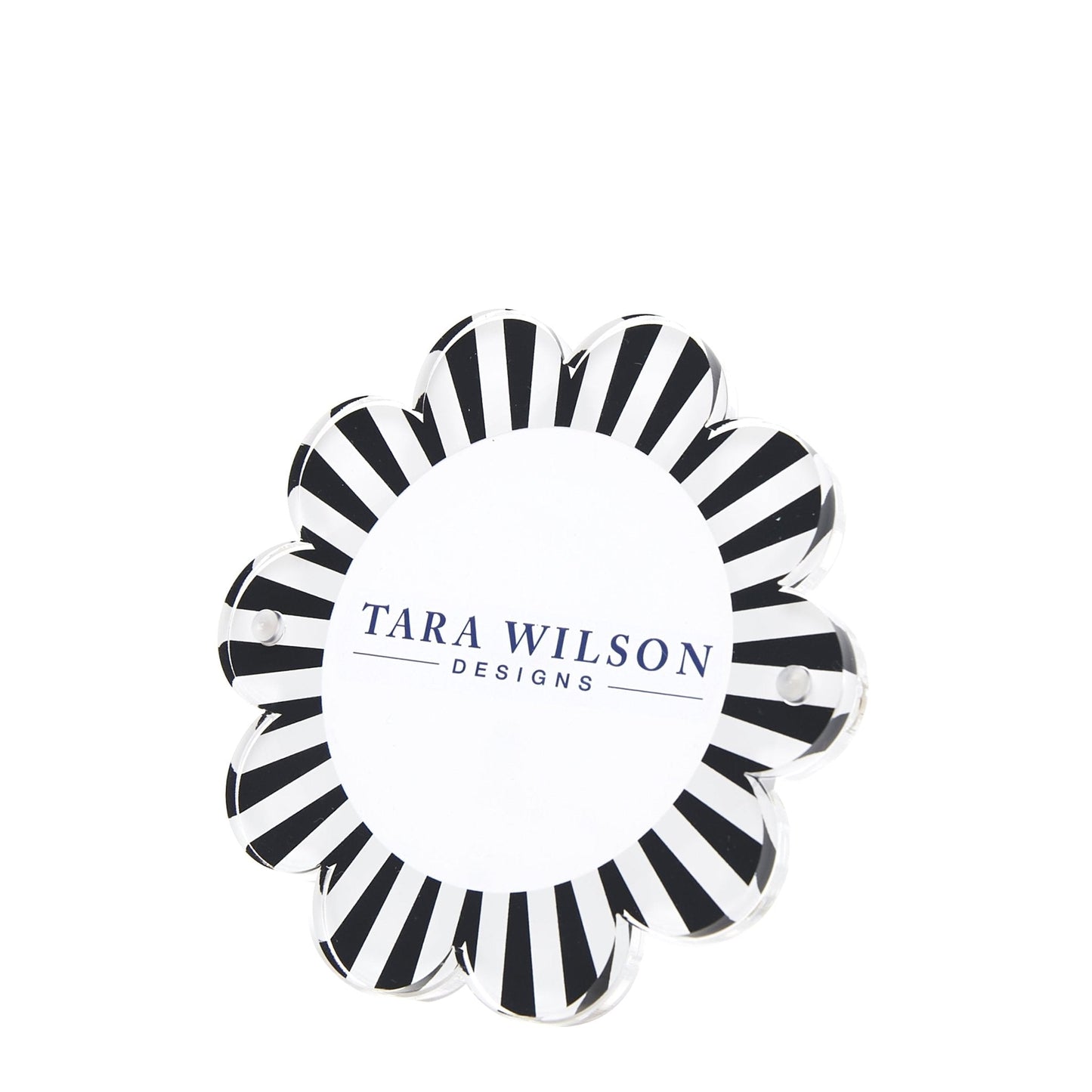 Black & White Acrylic Daisy Frame