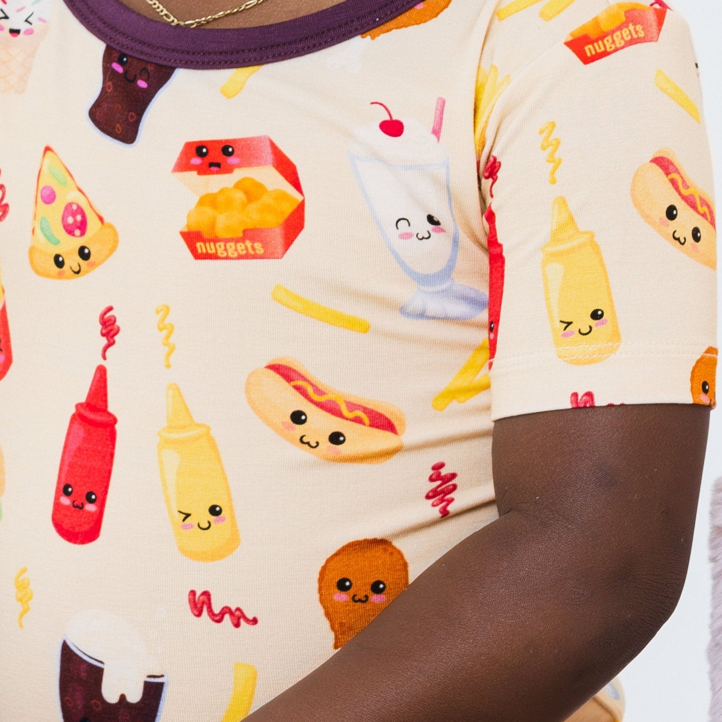Blissful Bites Short Sleeve Pajamas