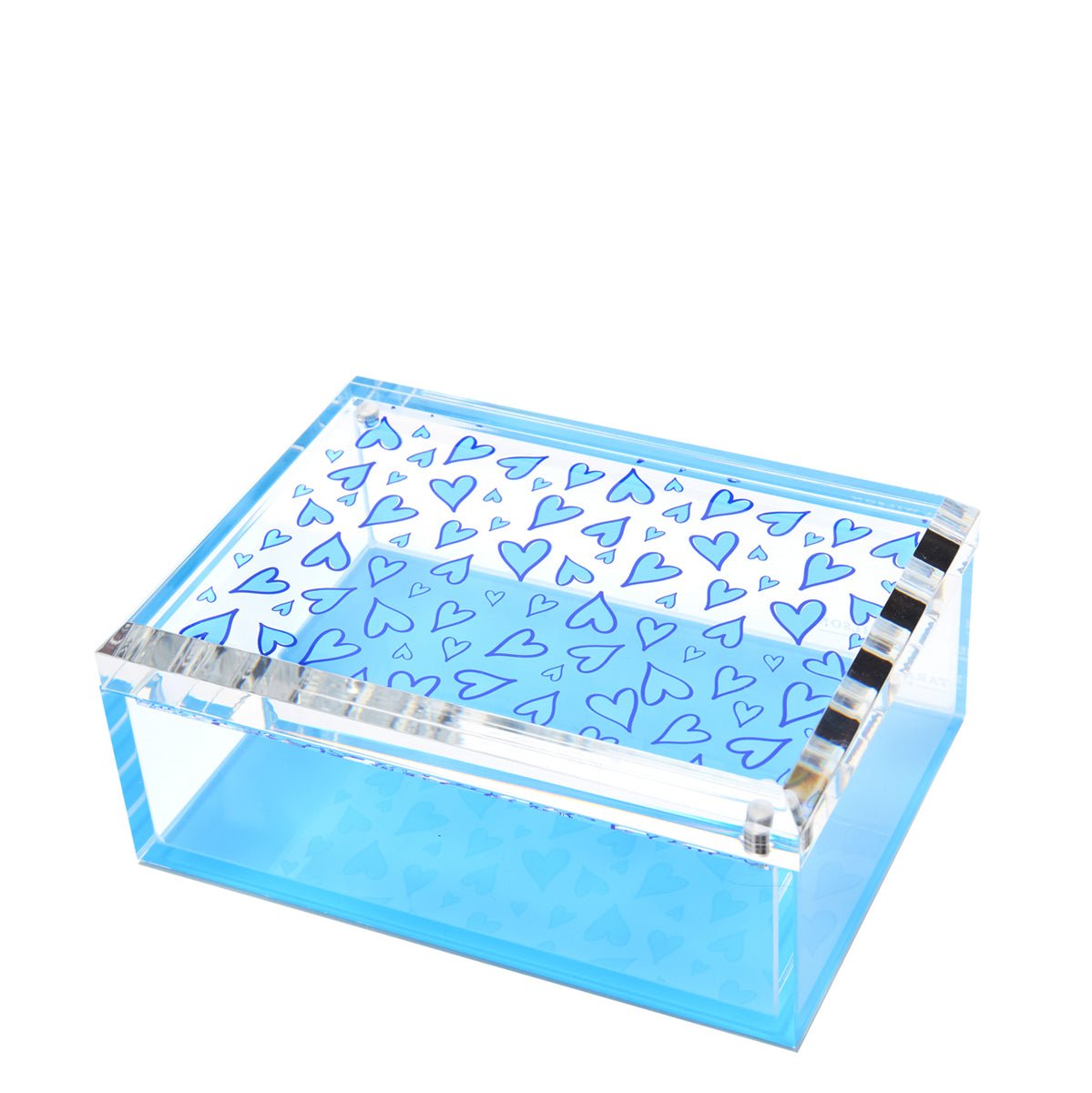 Blue Heart Acrylic 5" x 7" Photo Box