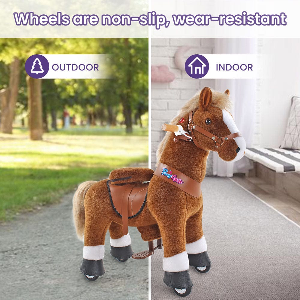 Model U Ride‑On Pony Toy Riding Horse Age 4‑7 Brown