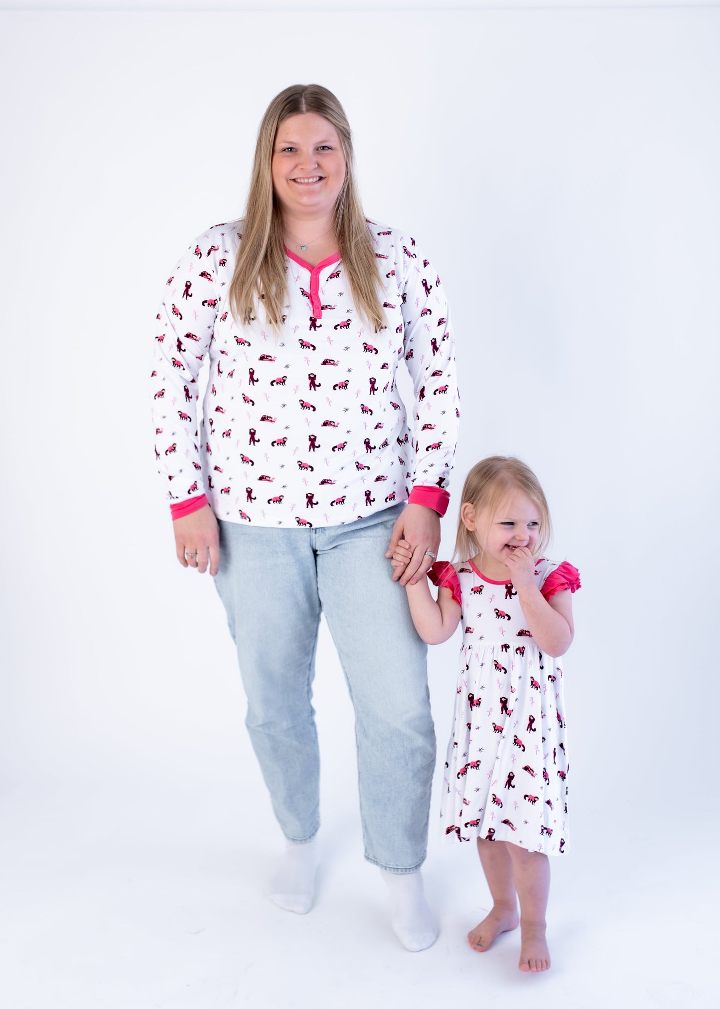 Red Panda | Adult Long Sleeve Henley