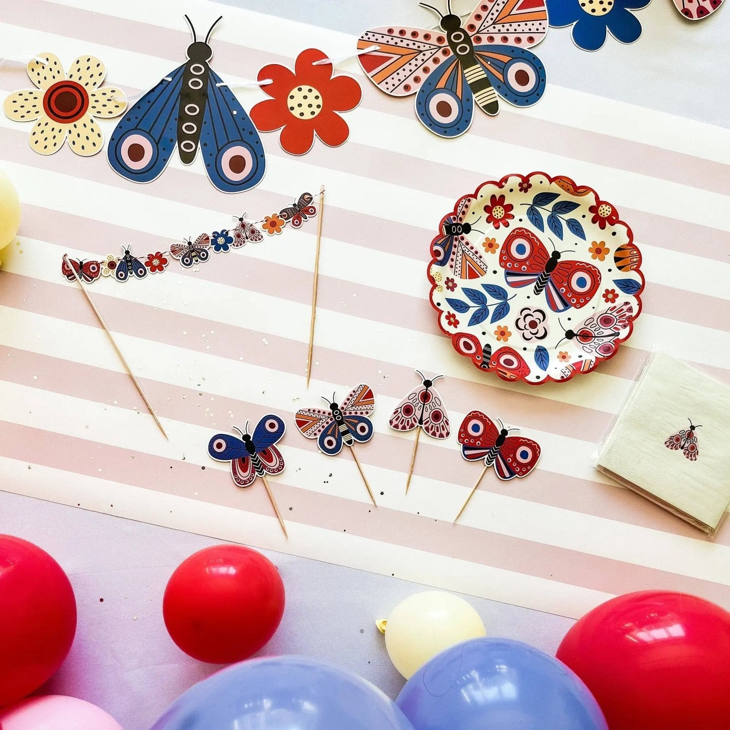 Butterfly Dessert Plate (8pcs)